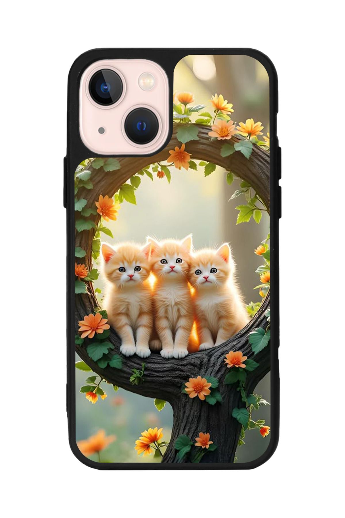 Aksel Kılıf Apple iPhone 15 Plus Uyumlu Baskılı,Mat Siyah,Yumuşak Silikon,Koruyucu,Şok Emici Kapak,Kılıf