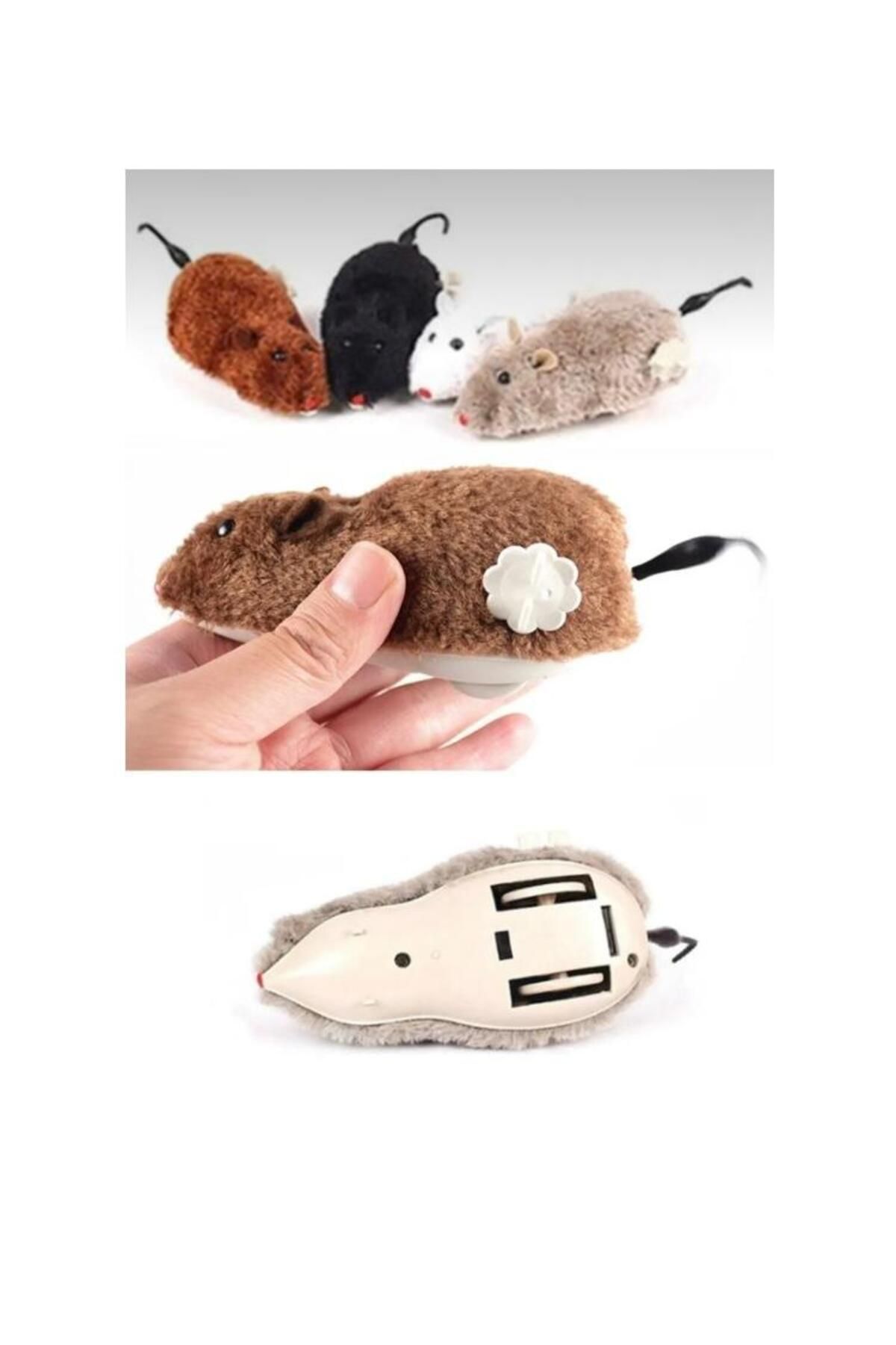 Petesia Kurmalı Fare Kedi Oyuncağı Peluş Yaratıcı Oyuncak