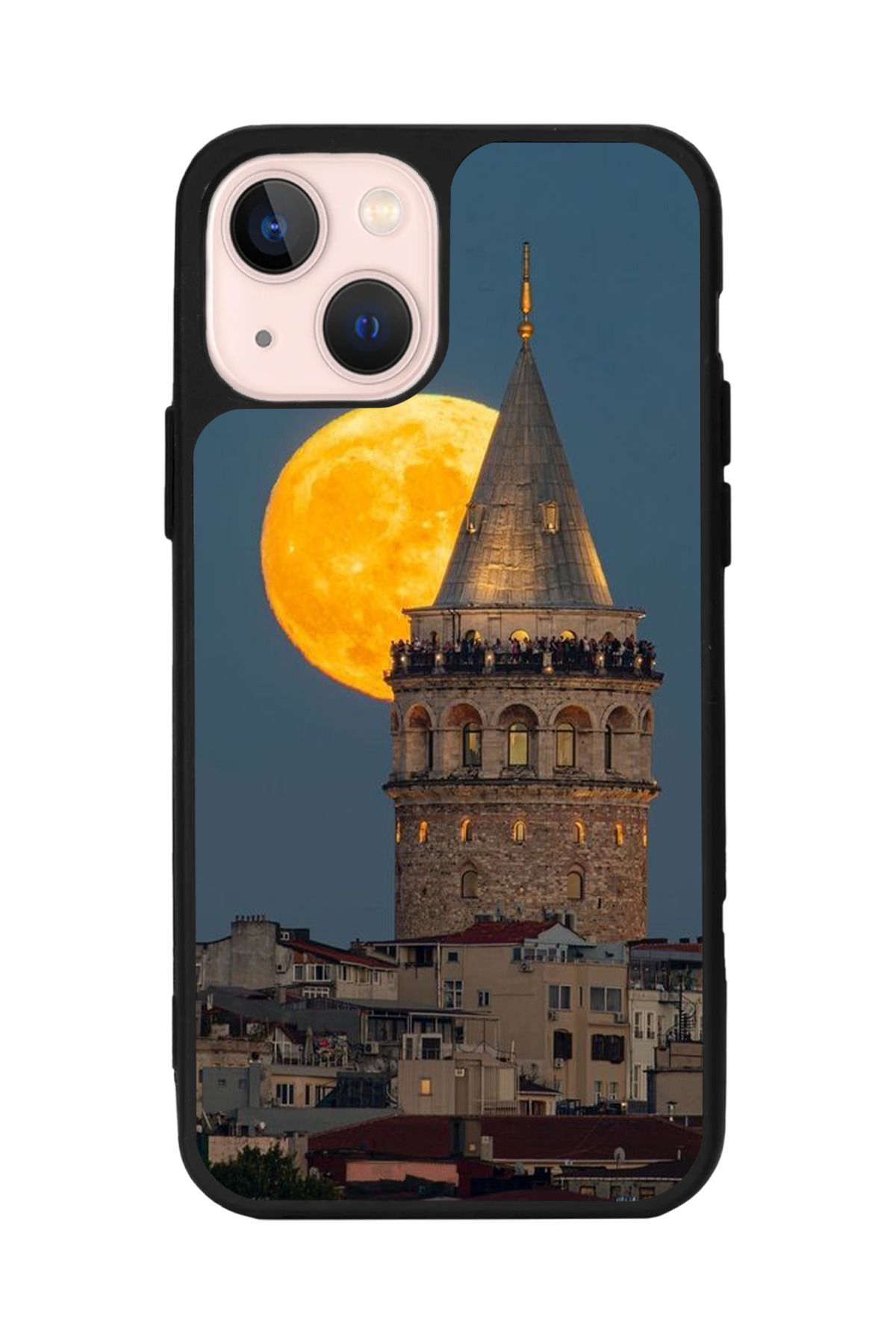 Aksel Kılıf Apple iPhone 15 Plus Uyumlu Baskılı,Mat Siyah,Yumuşak Silikon,Koruyucu,Şok Emici Kapak,Kılıf