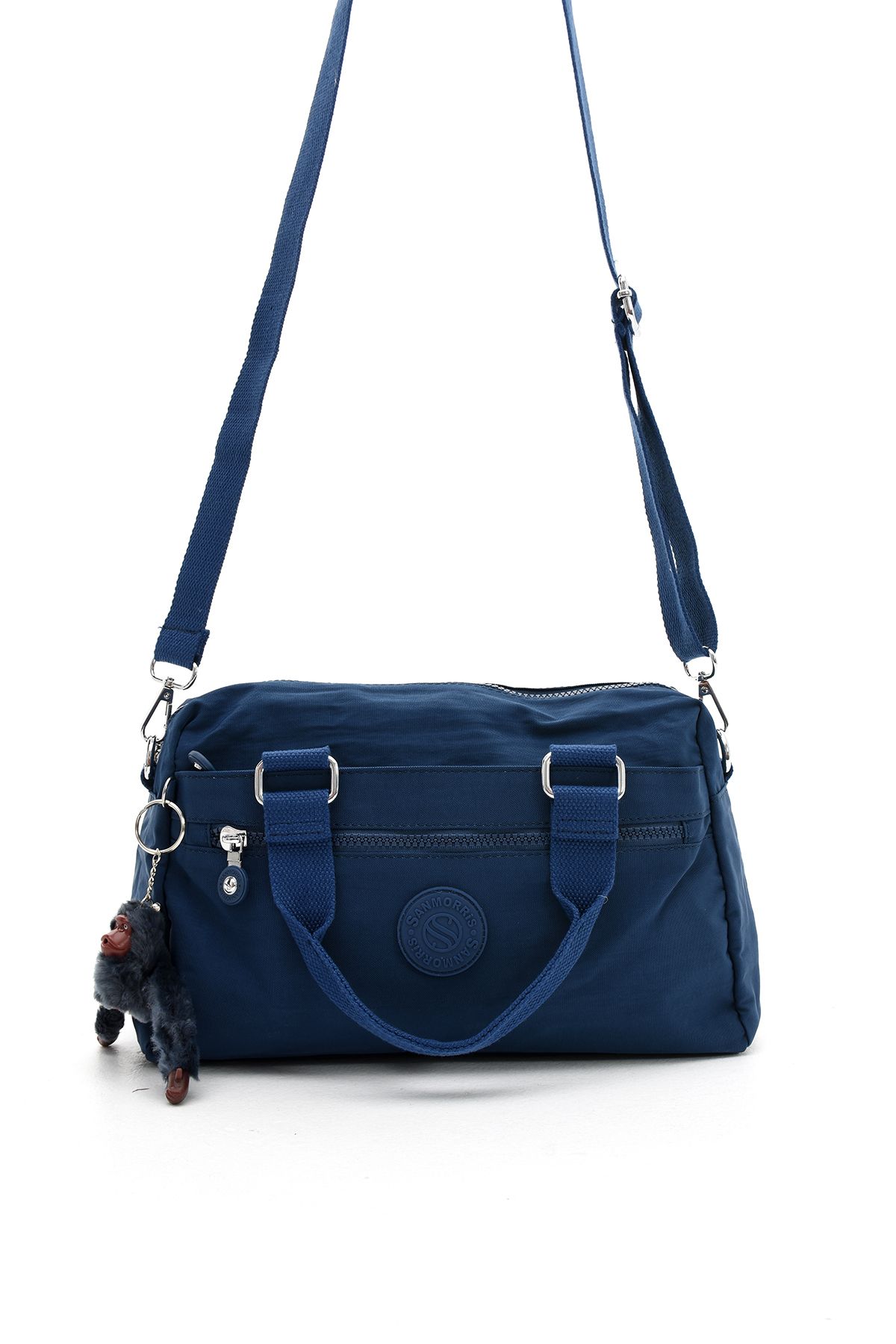 OLDSO Sanmorris Unisex Büyük Boy Suya Dayanıklı Krinkıl Kumaş Çapraz ve Omuz Askılı Çanta