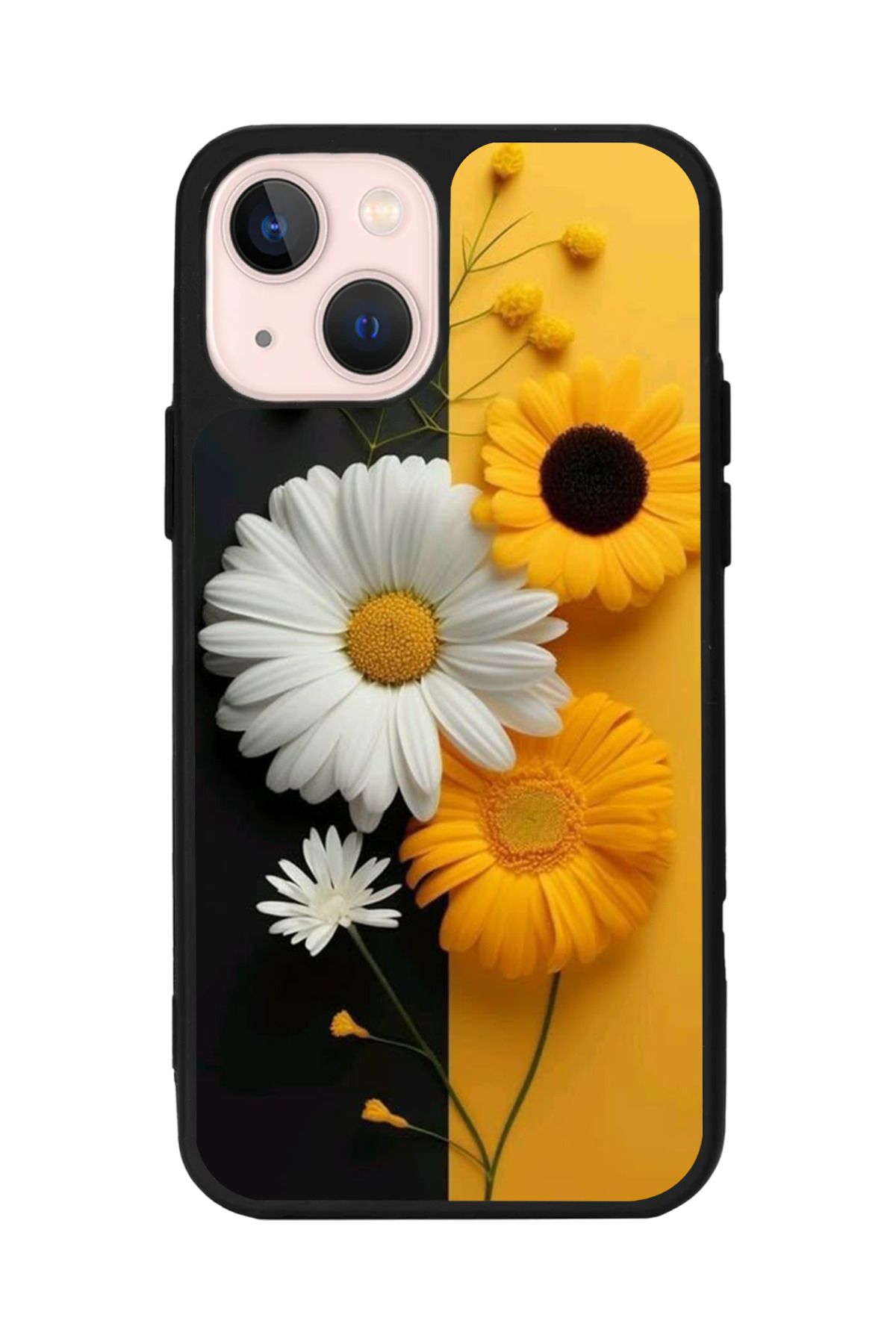 Aksel Kılıf Apple iPhone 15 Plus Uyumlu Baskılı,Mat Siyah,Yumuşak Silikon,Koruyucu,Şok Emici Kapak,Kılıf
