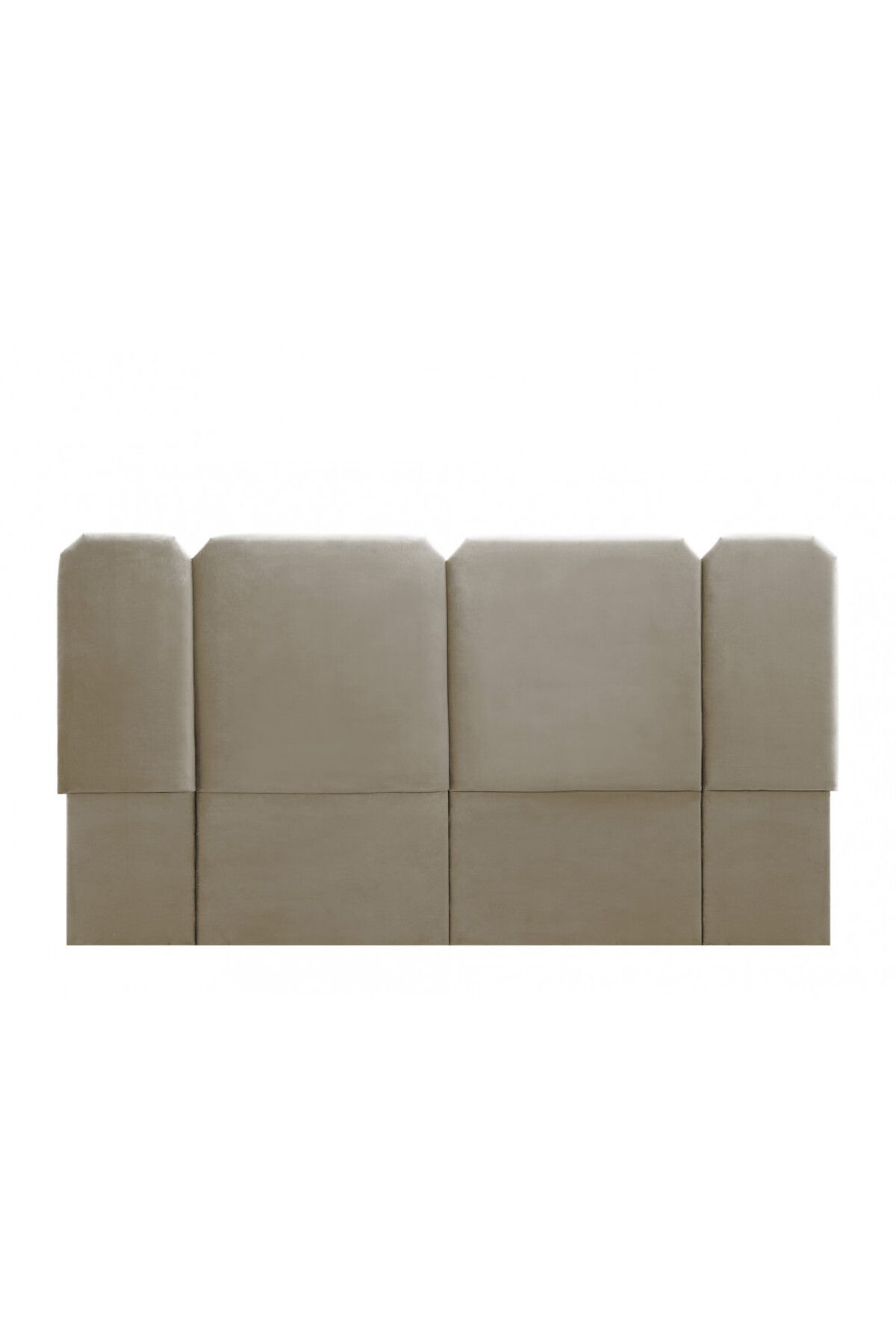 soufa dibaj-H116 | Velvet headboard - Light Brown 1