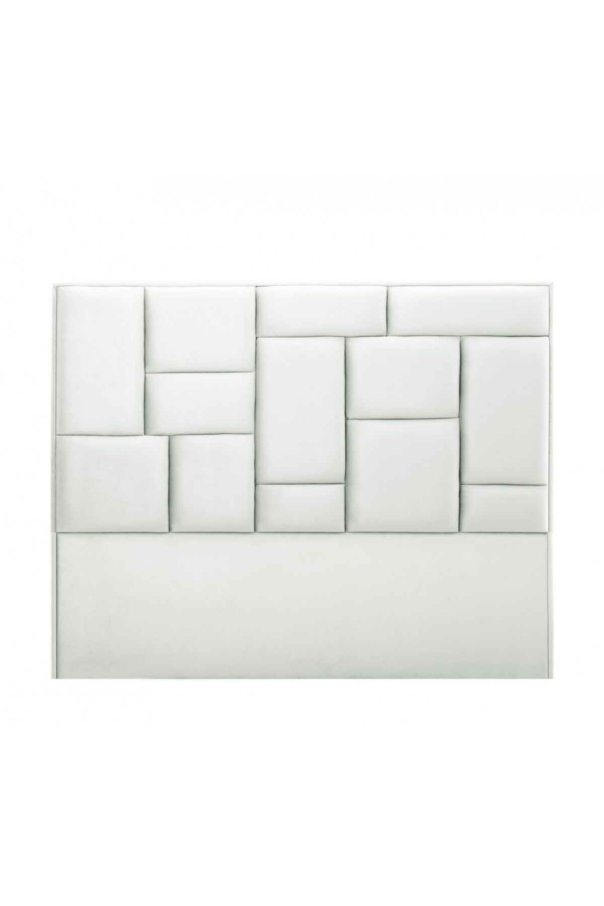 soufa dibaj-H111 | Velvet headboard - White 1