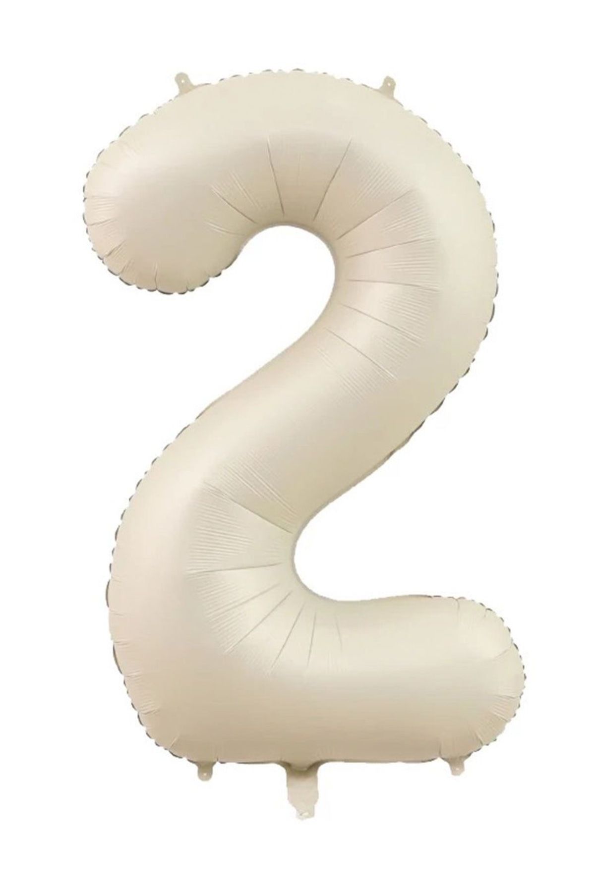 aloha concept 2 Yaş Rakam Folyo Balon Krem