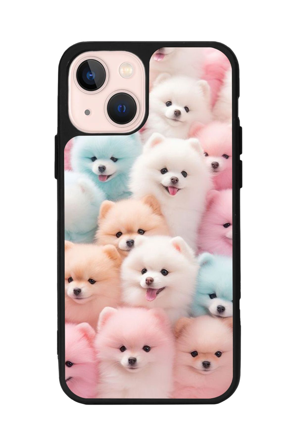 Aksel Kılıf Apple iPhone 15 Plus Uyumlu Baskılı,Mat Siyah,Yumuşak Silikon,Koruyucu,Şok Emici Kapak,Kılıf