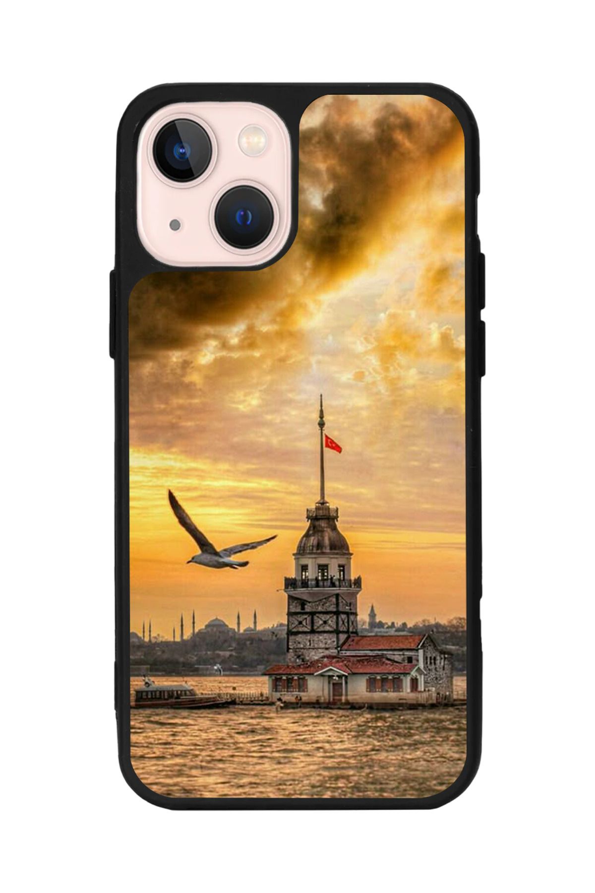 Aksel Kılıf Apple iPhone 15 Plus Uyumlu Baskılı,Mat Siyah,Yumuşak Silikon,Koruyucu,Şok Emici Kapak,Kılıf