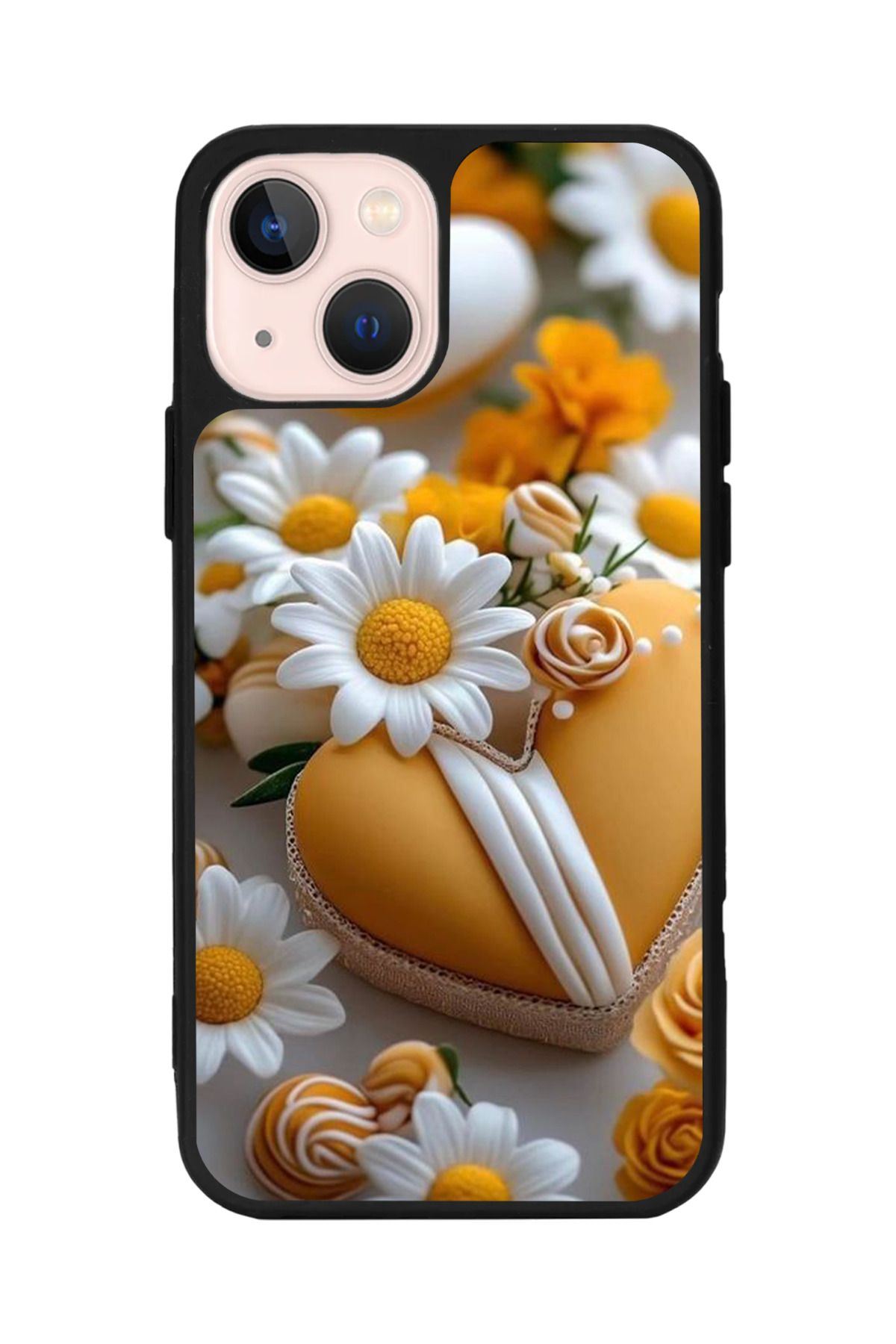 Aksel Kılıf Apple iPhone 15 Plus Uyumlu Baskılı,Mat Siyah,Yumuşak Silikon,Koruyucu,Şok Emici Kapak,Kılıf