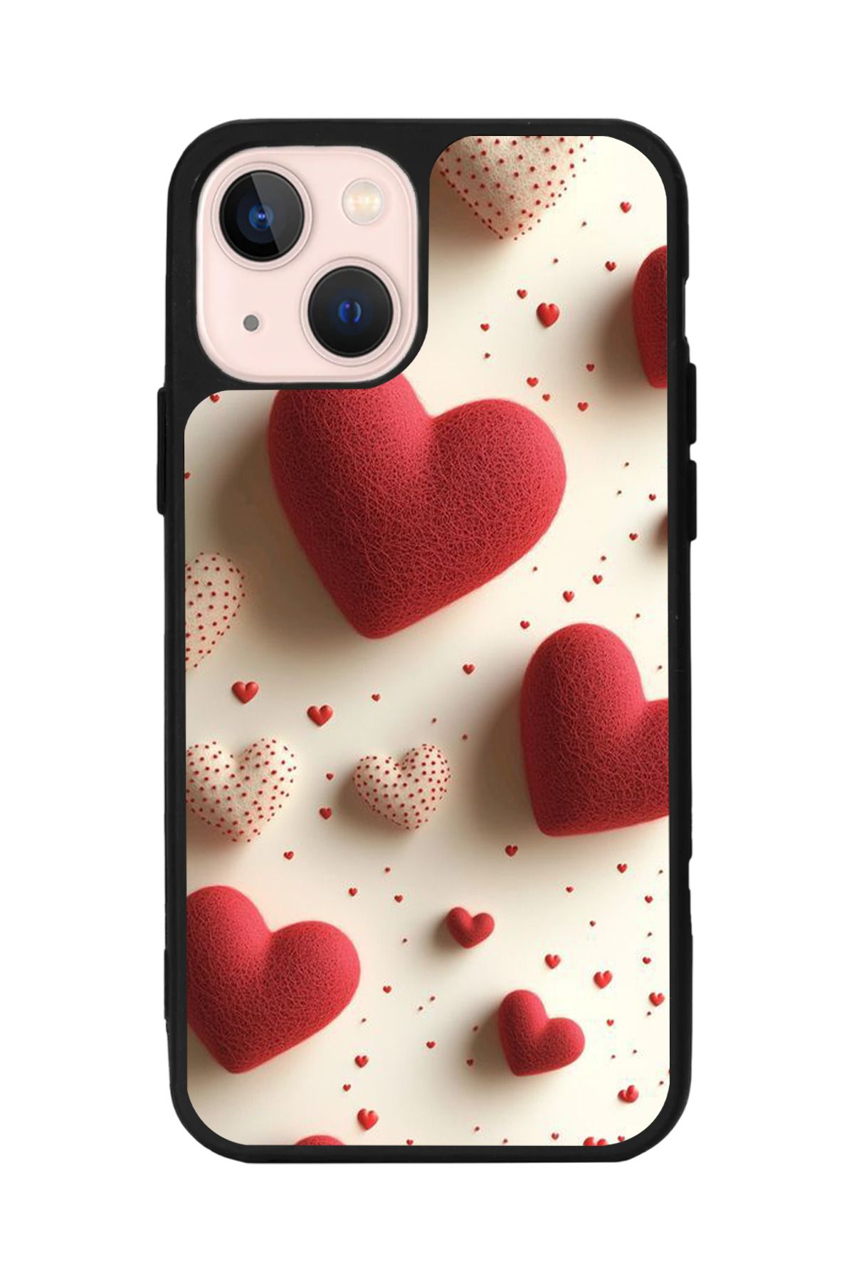 Aksel Kılıf Apple iphone 14 Uyumlu Baskılı, Mat Siyah Renk, Yumuşak Silikon, Koruyucu, Şok Emici Kapak, Kılıf