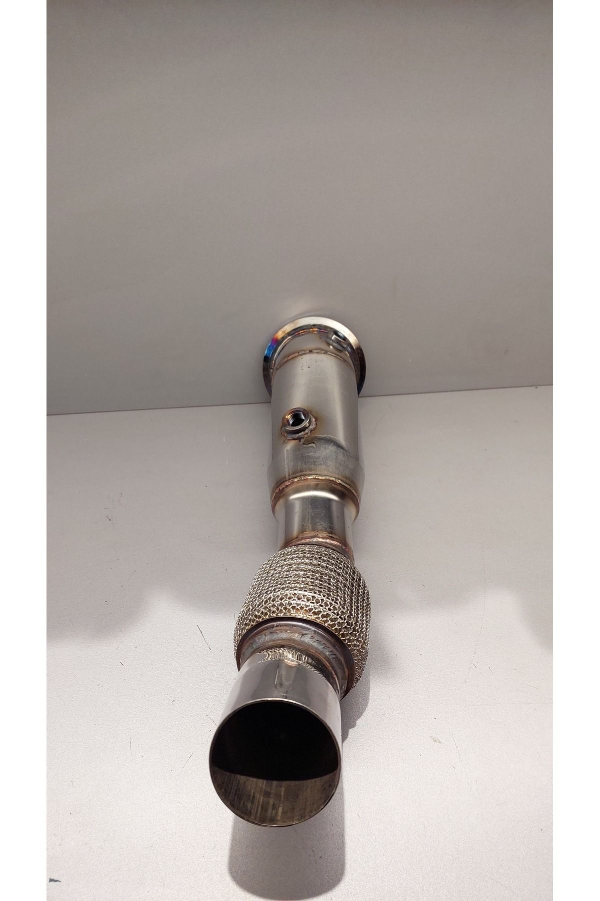 AKTegzoz BMW F10 benzinli full krom downpipe egzoz partikül iptali