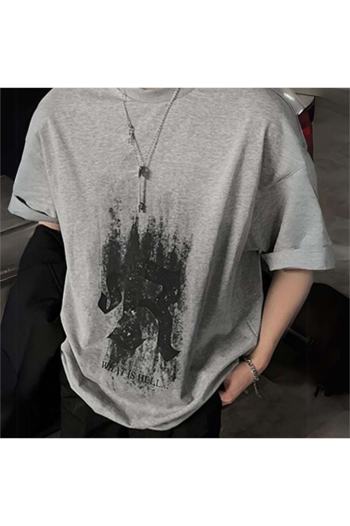 BALİNA Gri What İs Hell Unisex T-Shirt THE SOLO