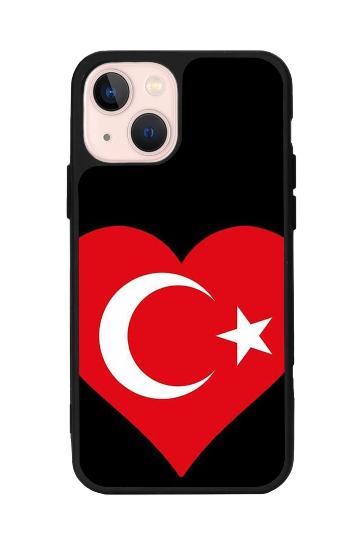 Aksel Kılıf Apple iPhone 15 Plus Uyumlu Baskılı,Mat Siyah,Yumuşak Silikon,Koruyucu,Şok Emici Kapak,Kılıf