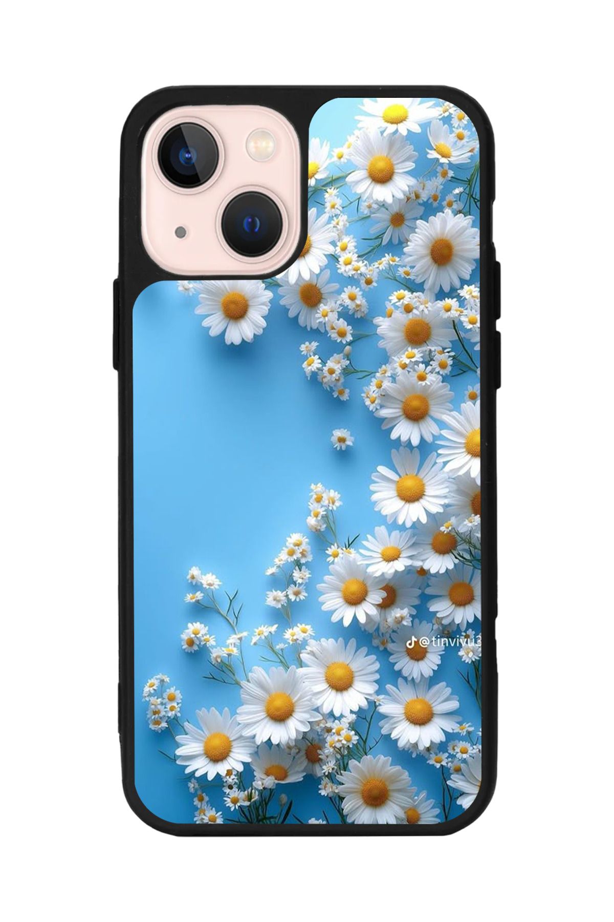 Aksel Kılıf Apple iPhone 14 Plus Uyumlu Baskılı, Mat Siyah,Yumuşak Silikon,Koruyucu,Şok Emici Kapak,Kılıf
