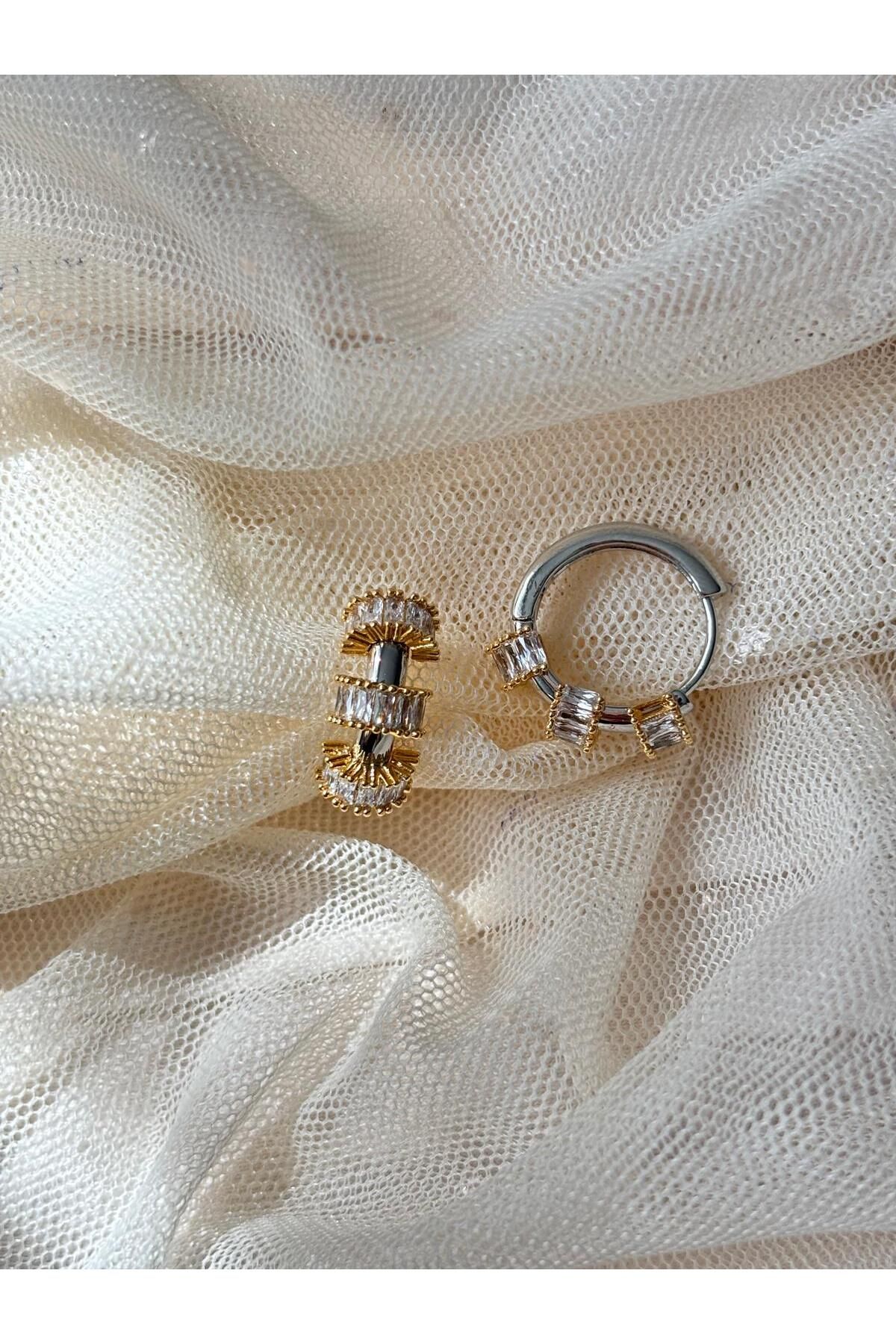 Bellamy Jewelry Lume Halka Küpe - Gold