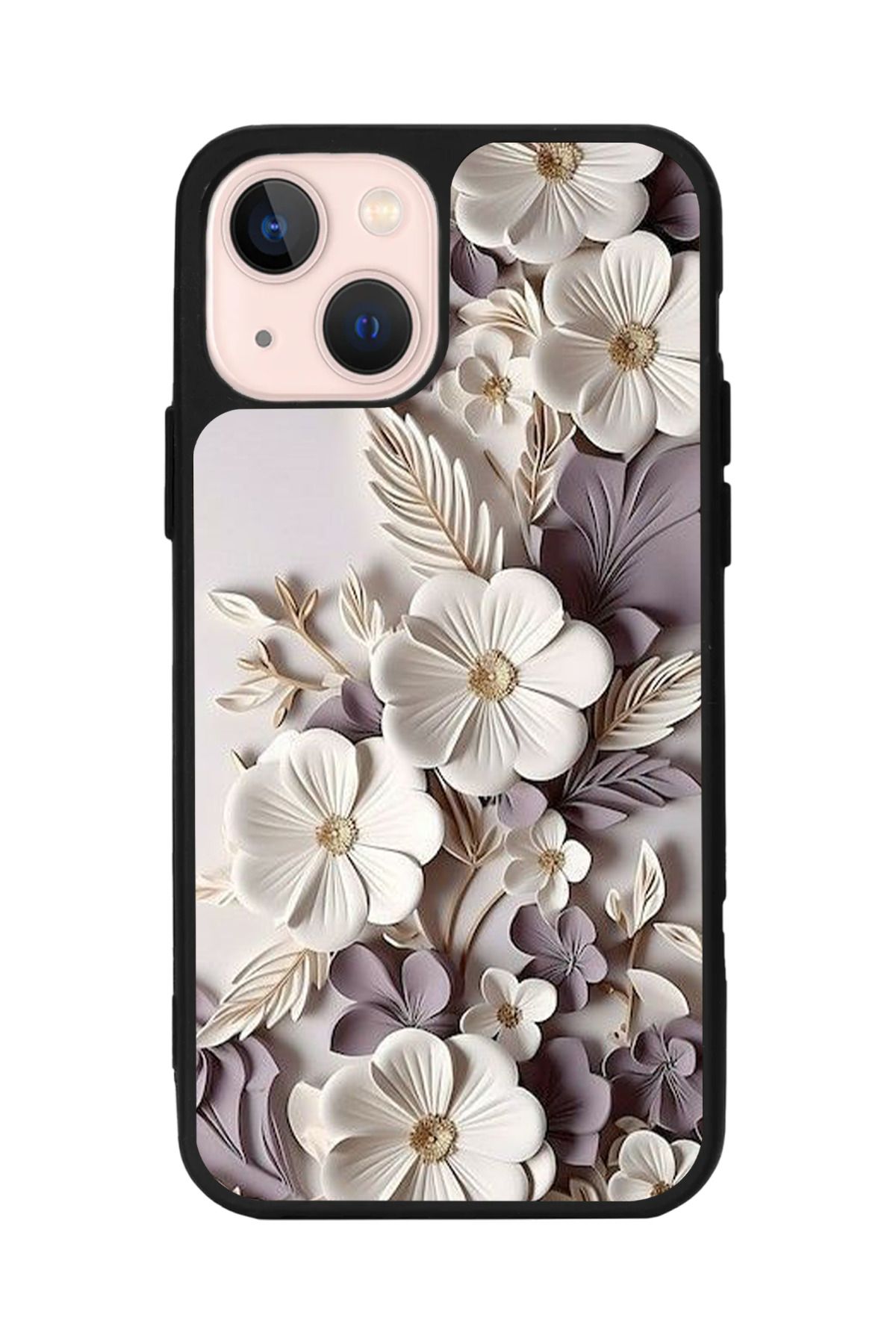 Aksel Kılıf Apple iPhone 14 Plus Uyumlu Baskılı, Mat Siyah,Yumuşak Silikon,Koruyucu,Şok Emici Kapak,Kılıf