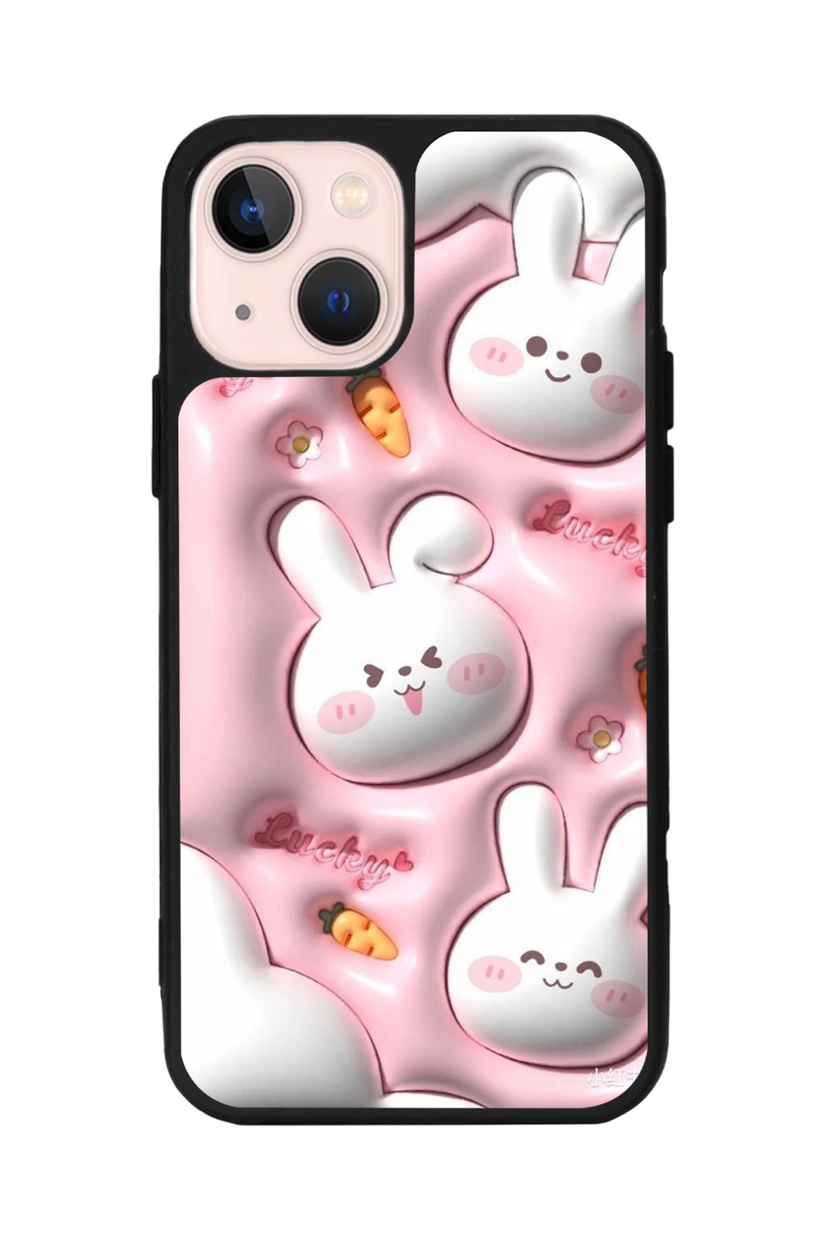 Aksel Kılıf Apple iPhone 14 Plus Uyumlu Baskılı, Mat Siyah,Yumuşak Silikon,Koruyucu,Şok Emici Kapak,Kılıf
