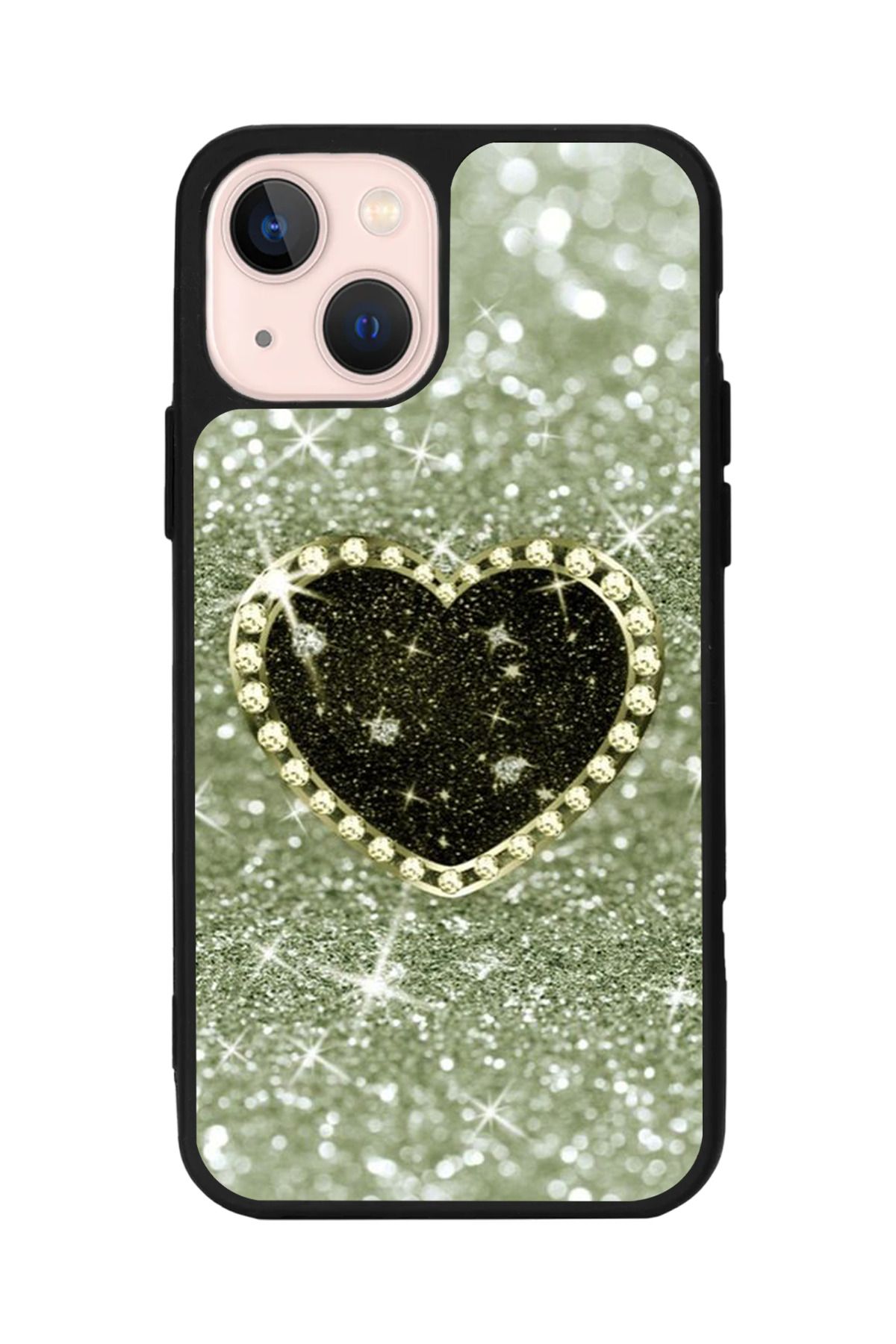 Aksel Kılıf Apple iPhone 14 Plus Uyumlu Baskılı, Mat Siyah,Yumuşak Silikon,Koruyucu,Şok Emici Kapak,Kılıf