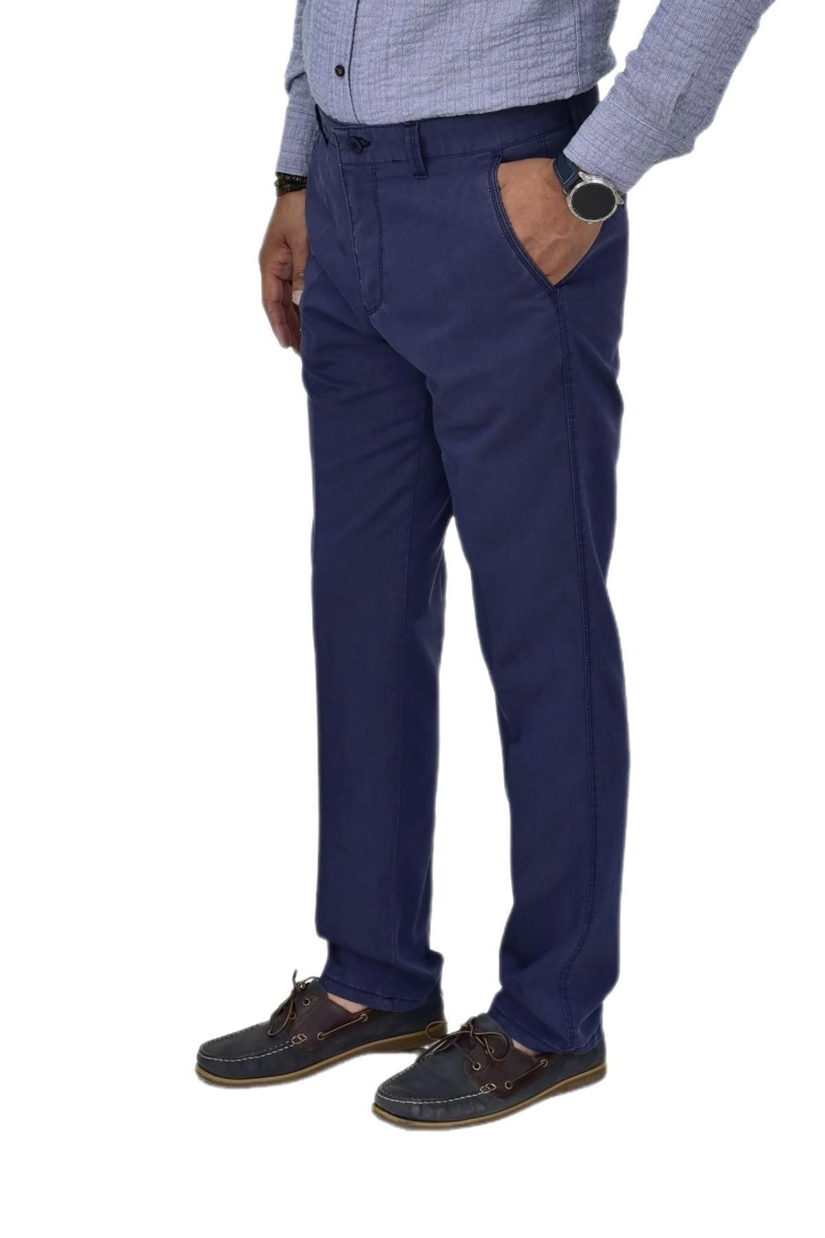 LAVETTO Erkek Kanvas Yazlık Pantolon Klasik 325 BGL-ST04597