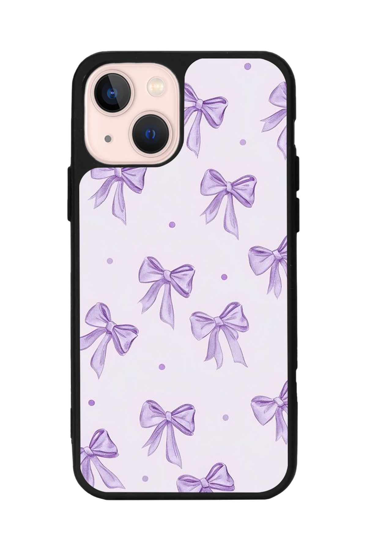 Aksel Kılıf Apple iPhone 14 Plus Uyumlu Baskılı, Mat Siyah,Yumuşak Silikon,Koruyucu,Şok Emici Kapak,Kılıf