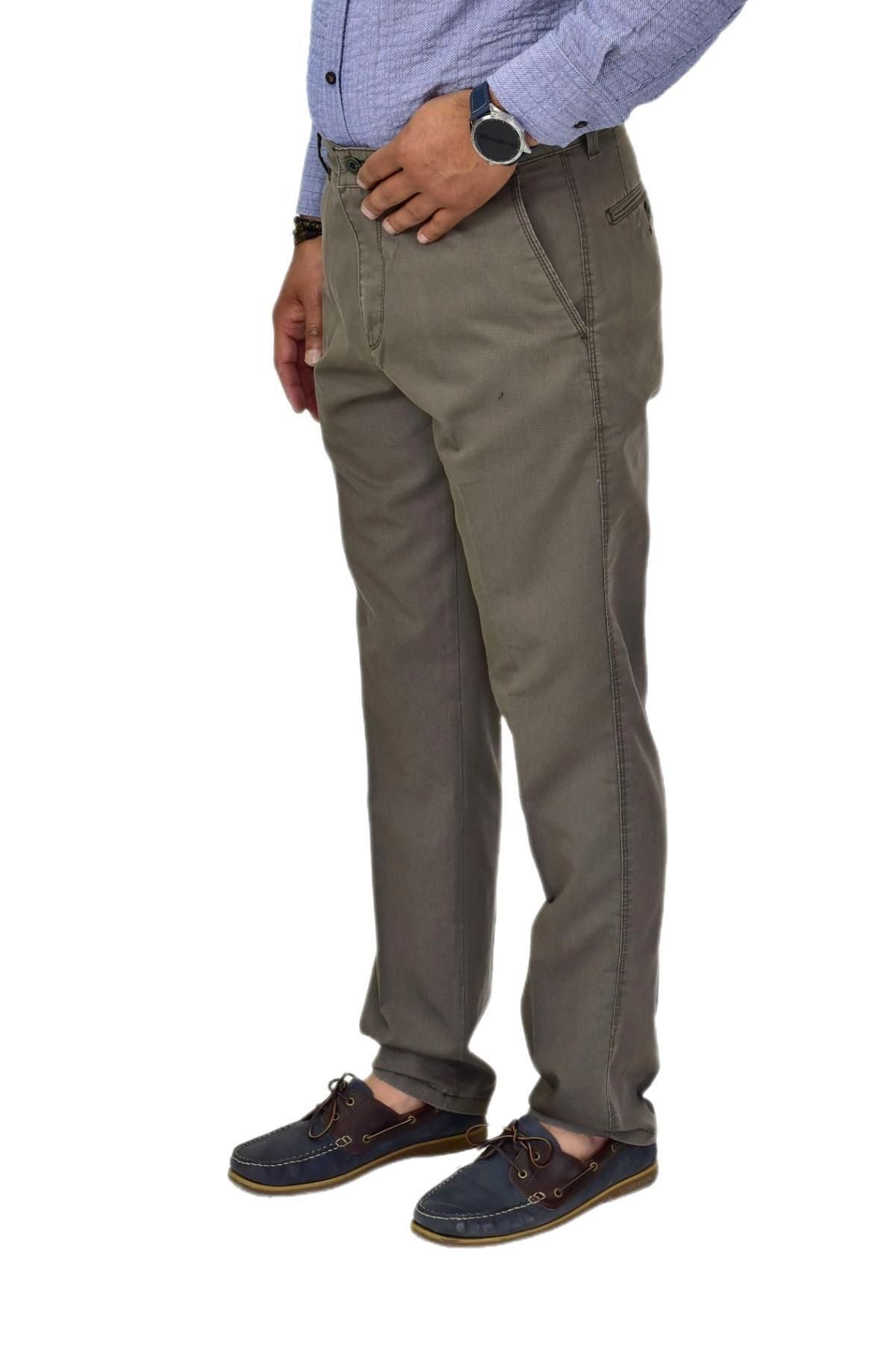 LAVETTO Erkek Kanvas Yazlık Pantolon Klasik 654 BGL-ST04603