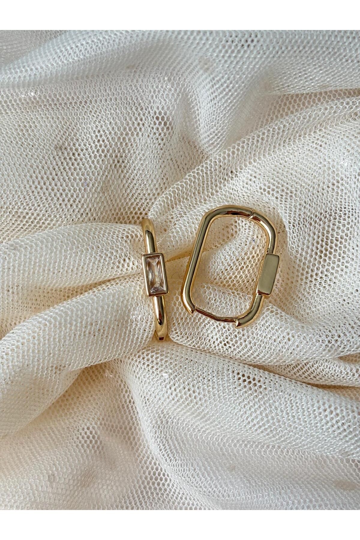 Bellamy Jewelry Aurela Halka Küpe - Gold