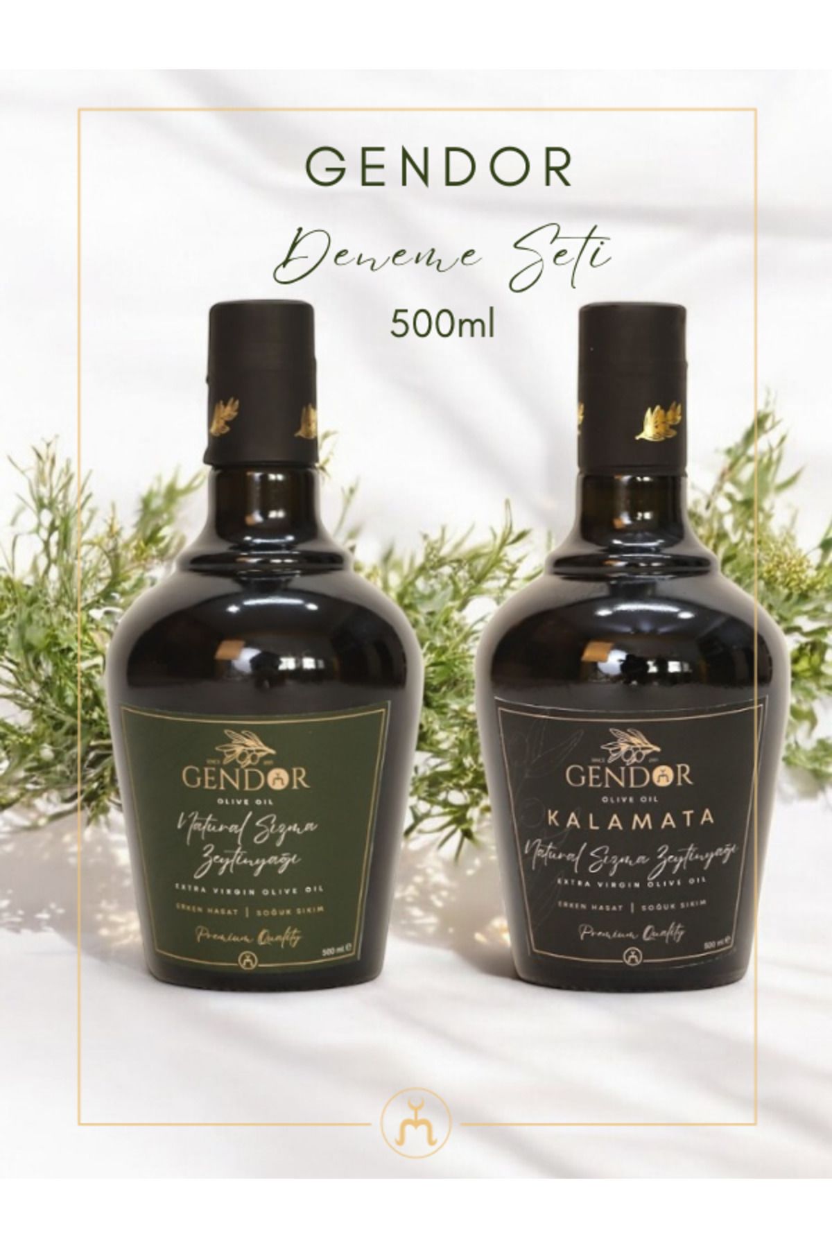 Gendor Olive Oil GENDOR Natural Sızma Zeytinyağı Deneme Seti 500ml * 2