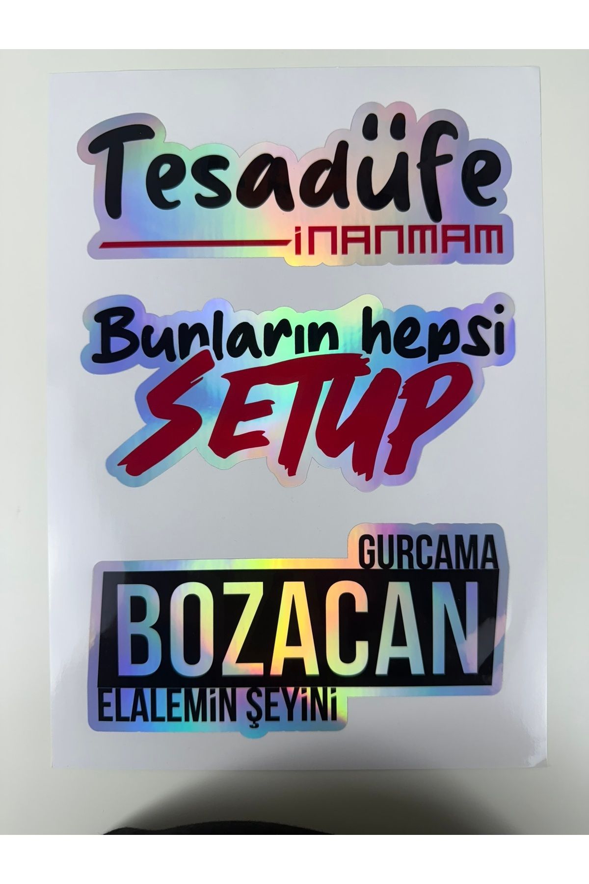 cakaybu Hologram araç sticker'ı Arka Cam Sticker Araba