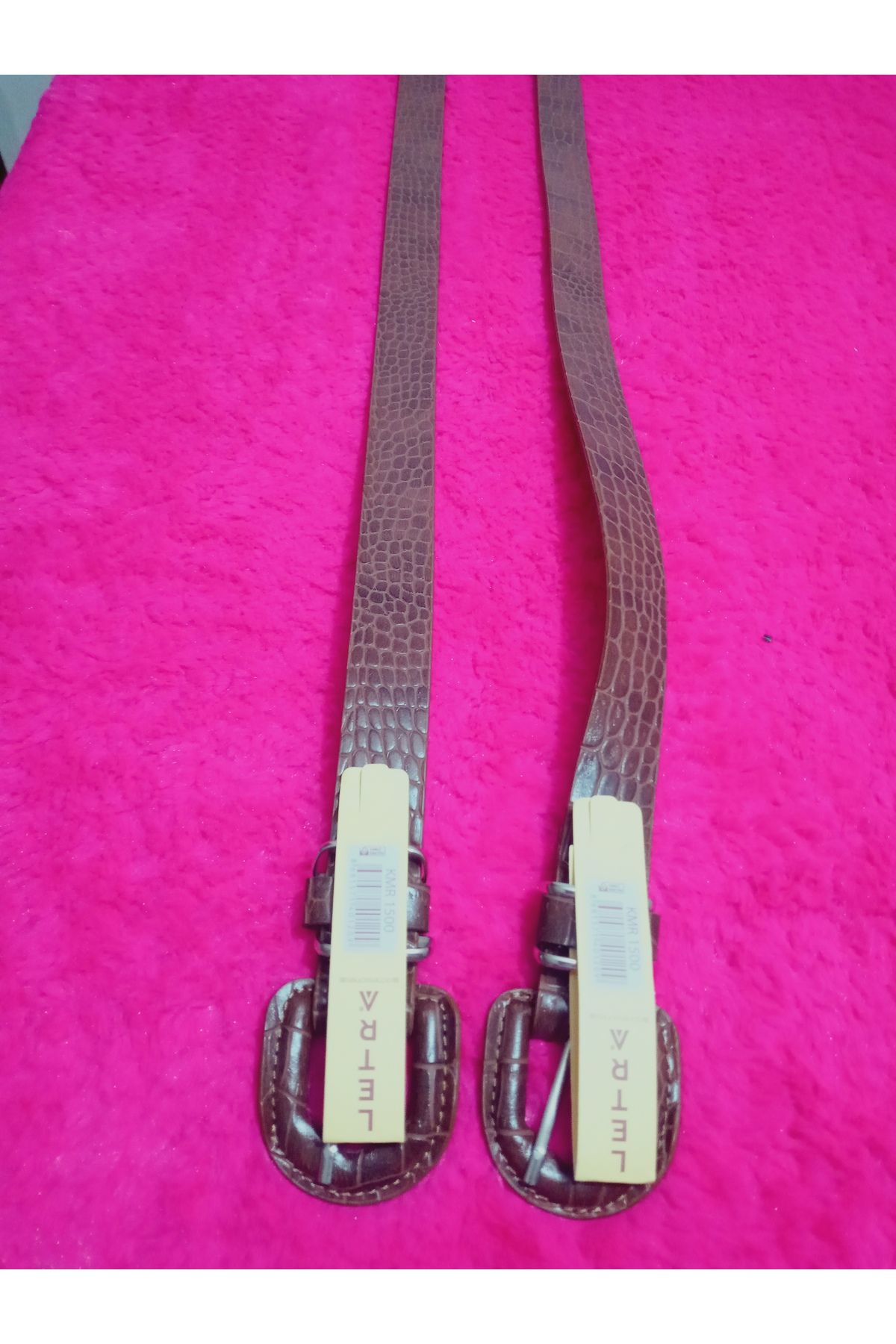 hoaryage TOKALI Suni Deri Kemer Ortalama Boy 102 cm En 2,5 CM