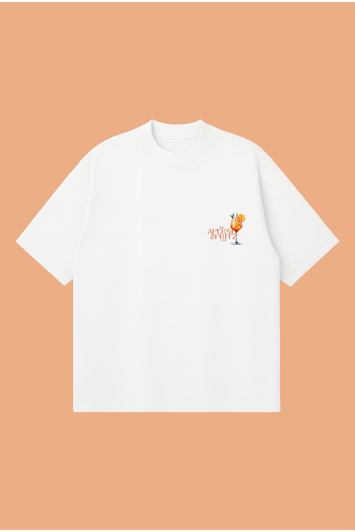 PURE POWER The Aperol Spritz Club Boxy Fit Oversize Unisex Tshirt – Baskılı Tişört | Streetwear