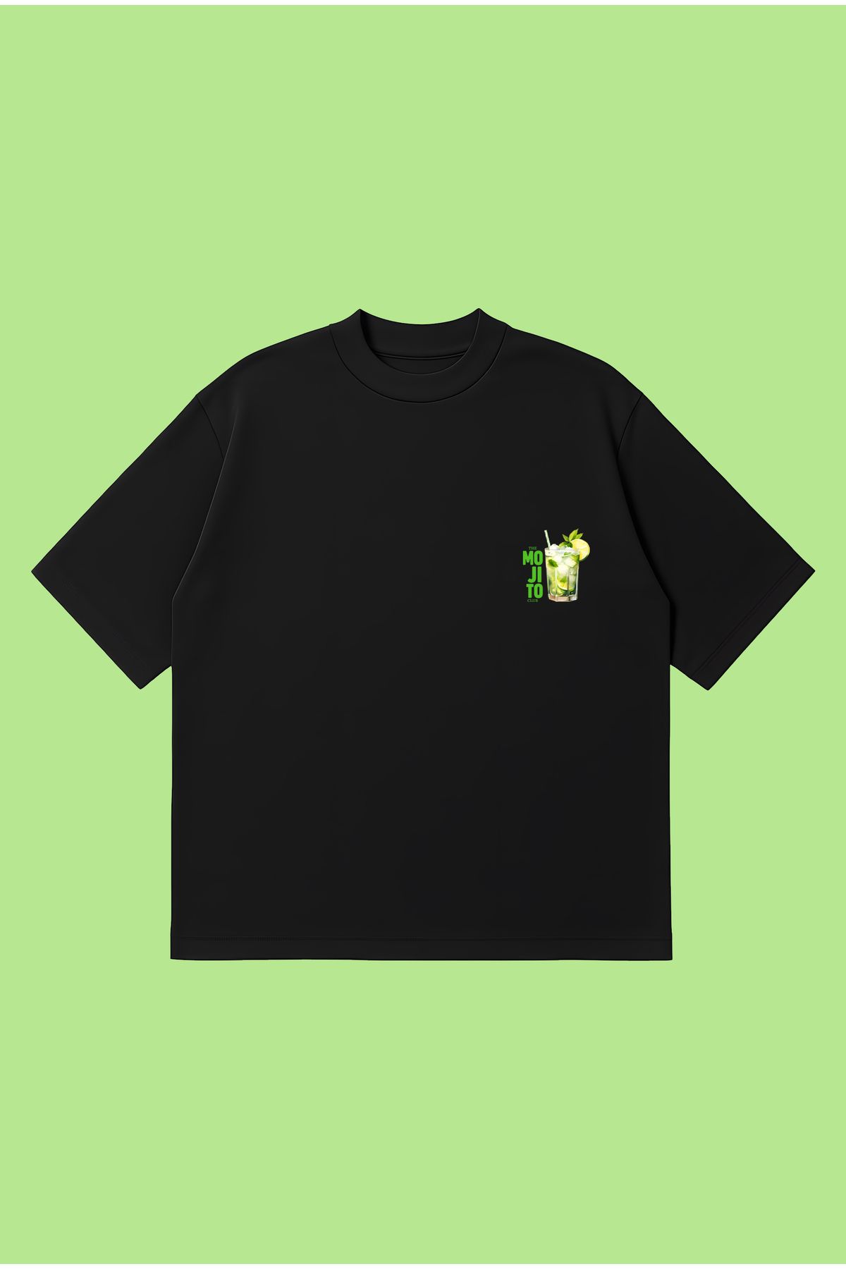 PURE POWER The Mojito Club Boxy Fit Oversize Unisex Tshirt – Baskılı Tişört | Streetwear