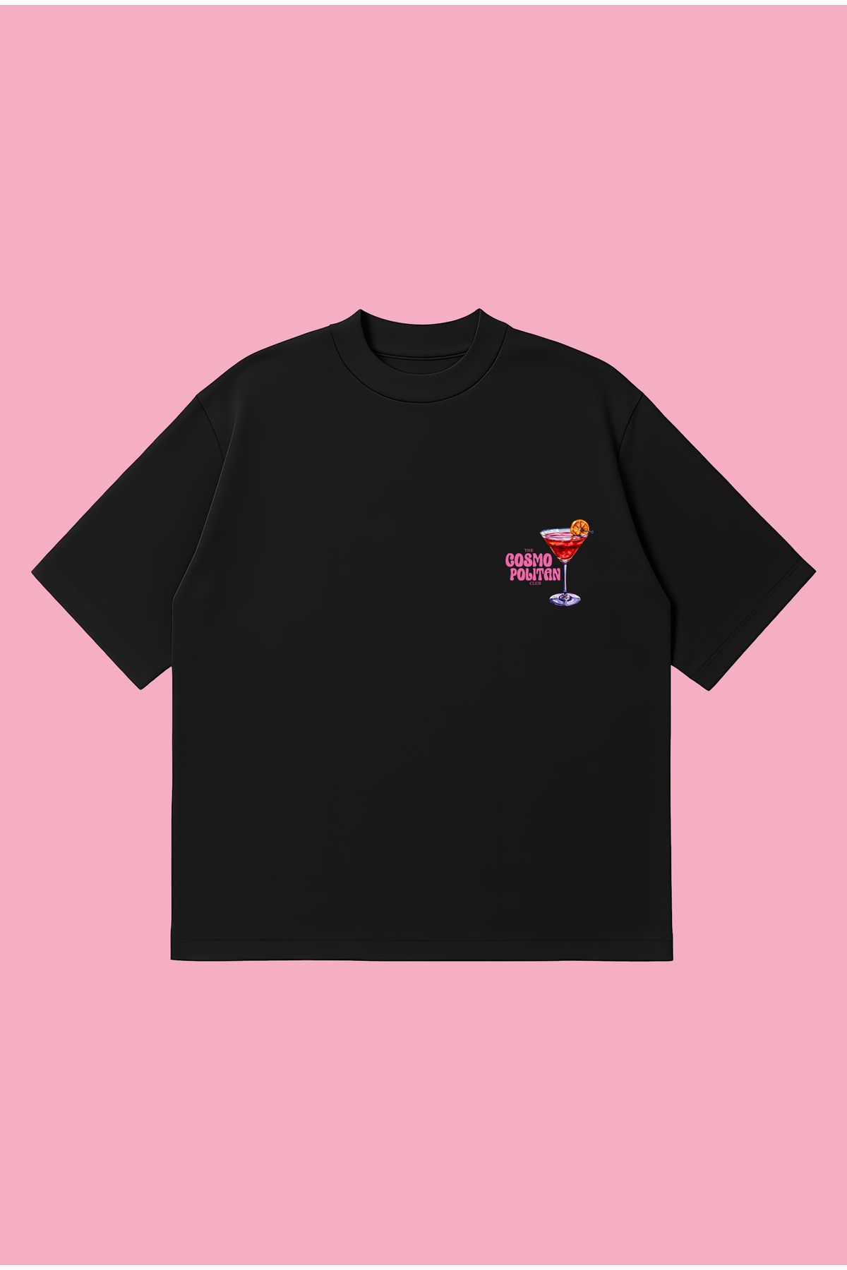 PURE POWER The Cosmopolitan Club Boxy Fit Oversize Unisex Tshirt – Baskılı Tişört | Streetwear