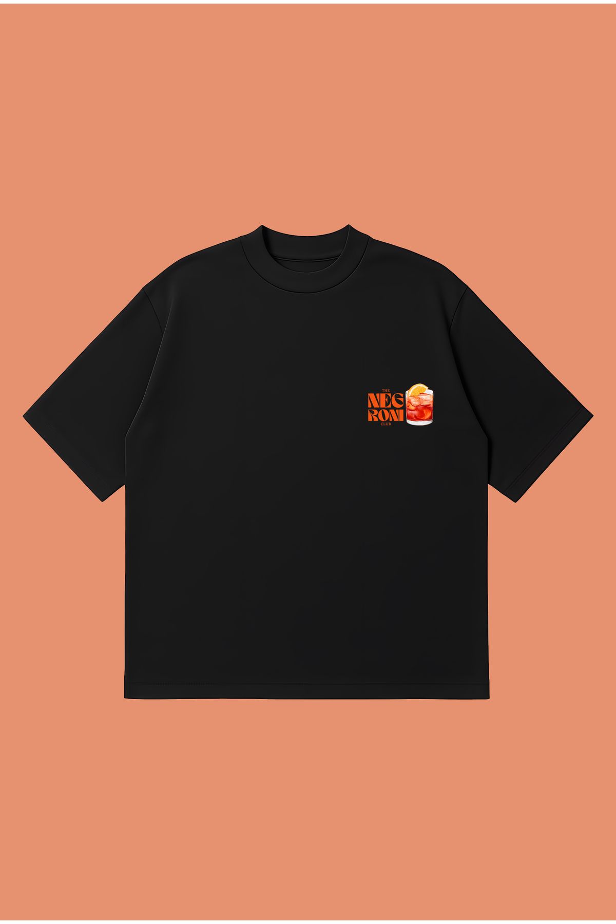 PURE POWER The Negroni Club Boxy Fit Oversize Unisex Tshirt – Baskılı Tişört | Streetwear