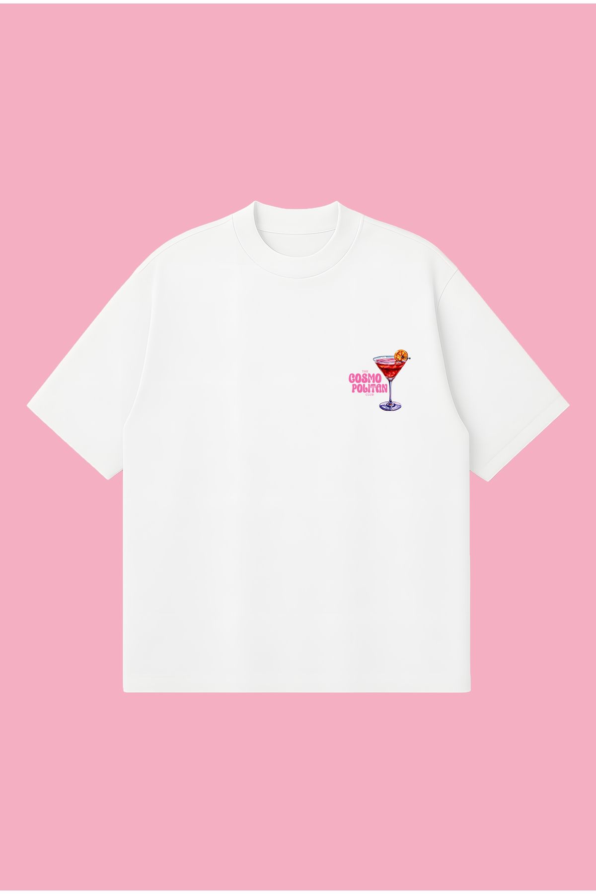 PURE POWER The Cosmopolitan Club Boxy Fit Oversize Unisex Tshirt – Baskılı Tişört | Streetwear