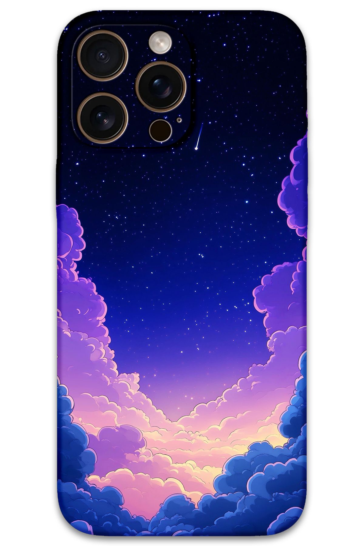 Gramaphone iPhone 16 Pro Uyumlu Uzay Desenli Telefon Kılıfı + Ekran Koruyucu - 5867