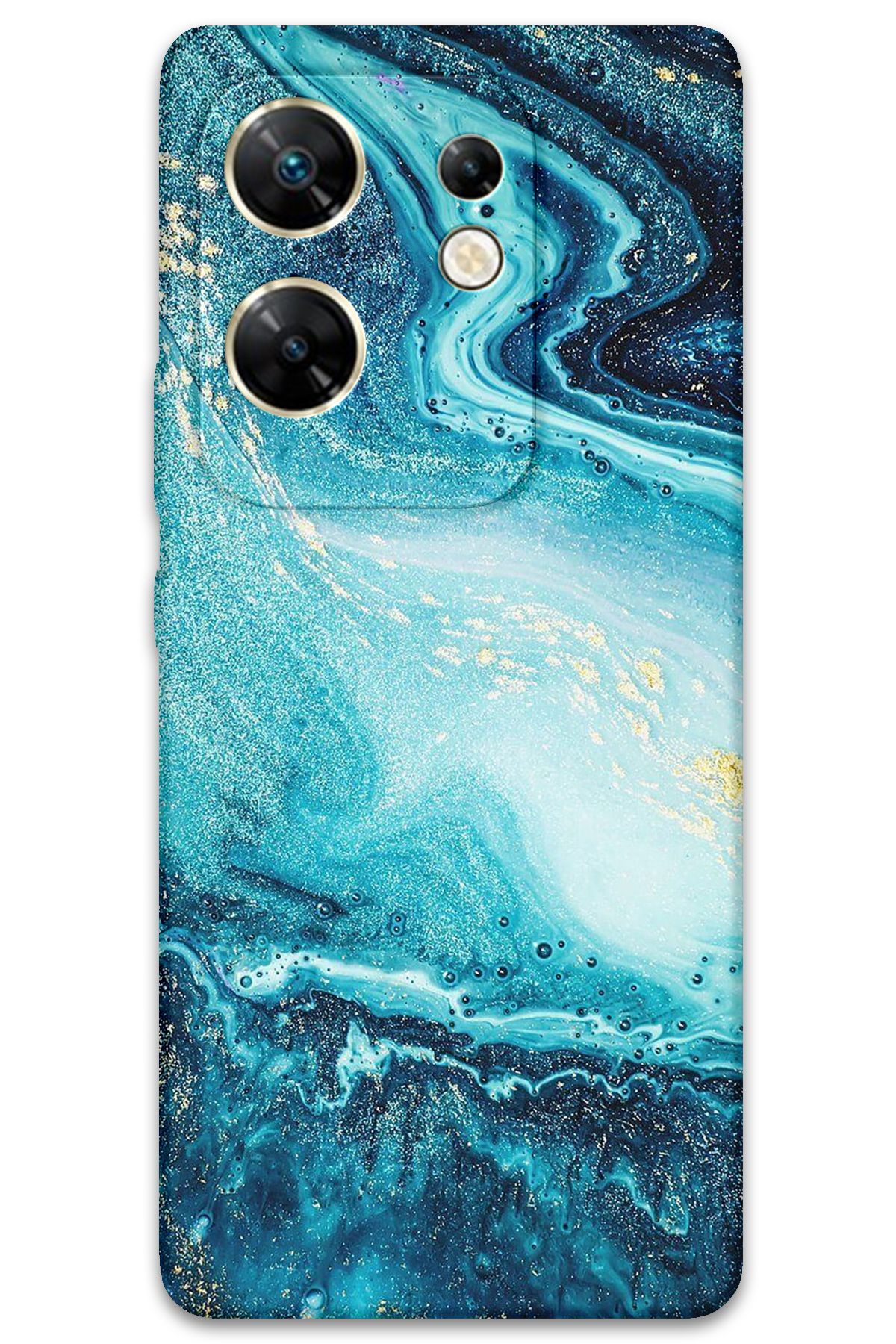 Gramaphone İnfinix Zero 30 4G Uyumlu Mermer Desenli Telefon Kılıfı - 5818