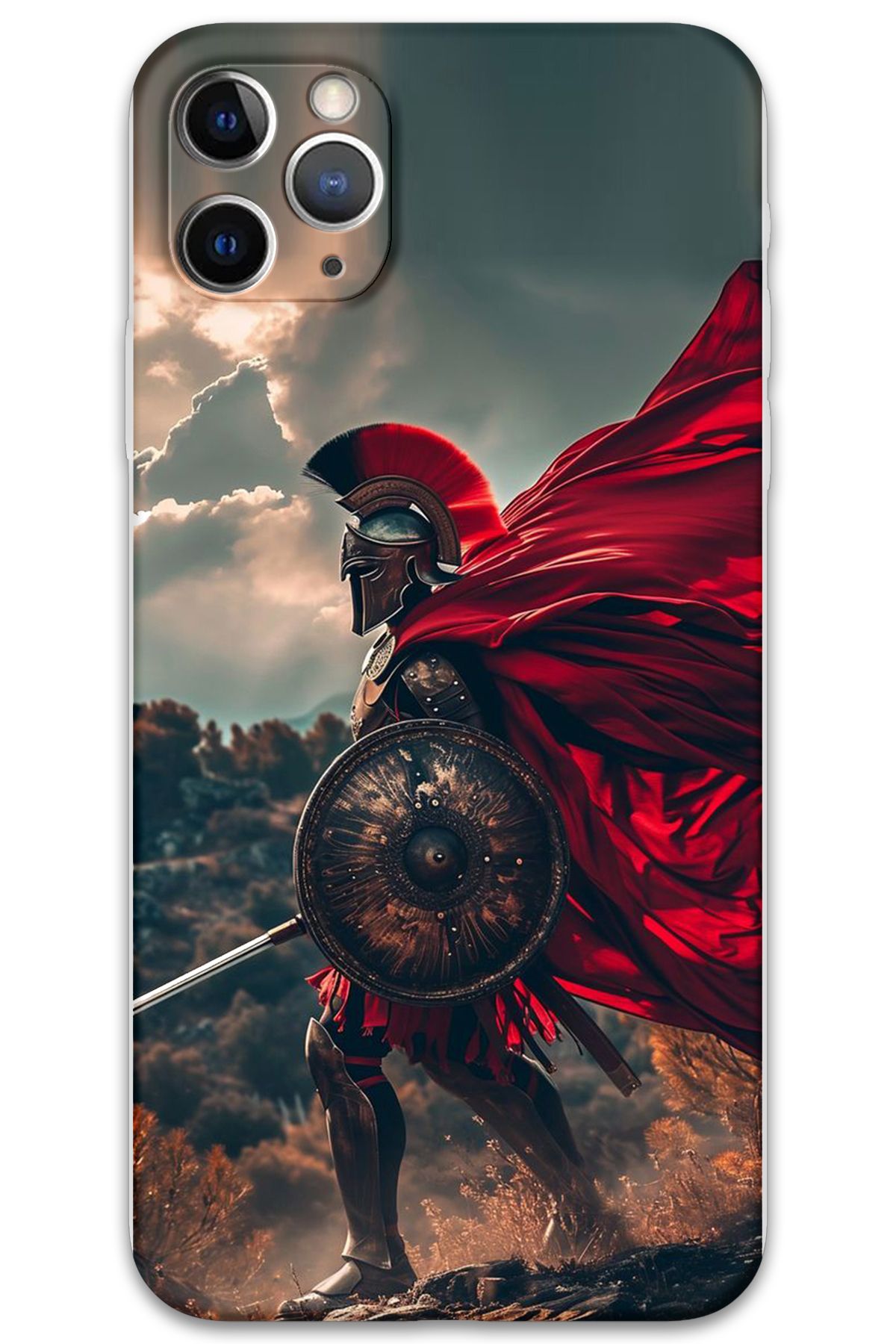 Gramaphone iPhone 11 Pro Uyumlu Retro Desenli Telefon Kılıfı + Ekran Koruyucu - 5834