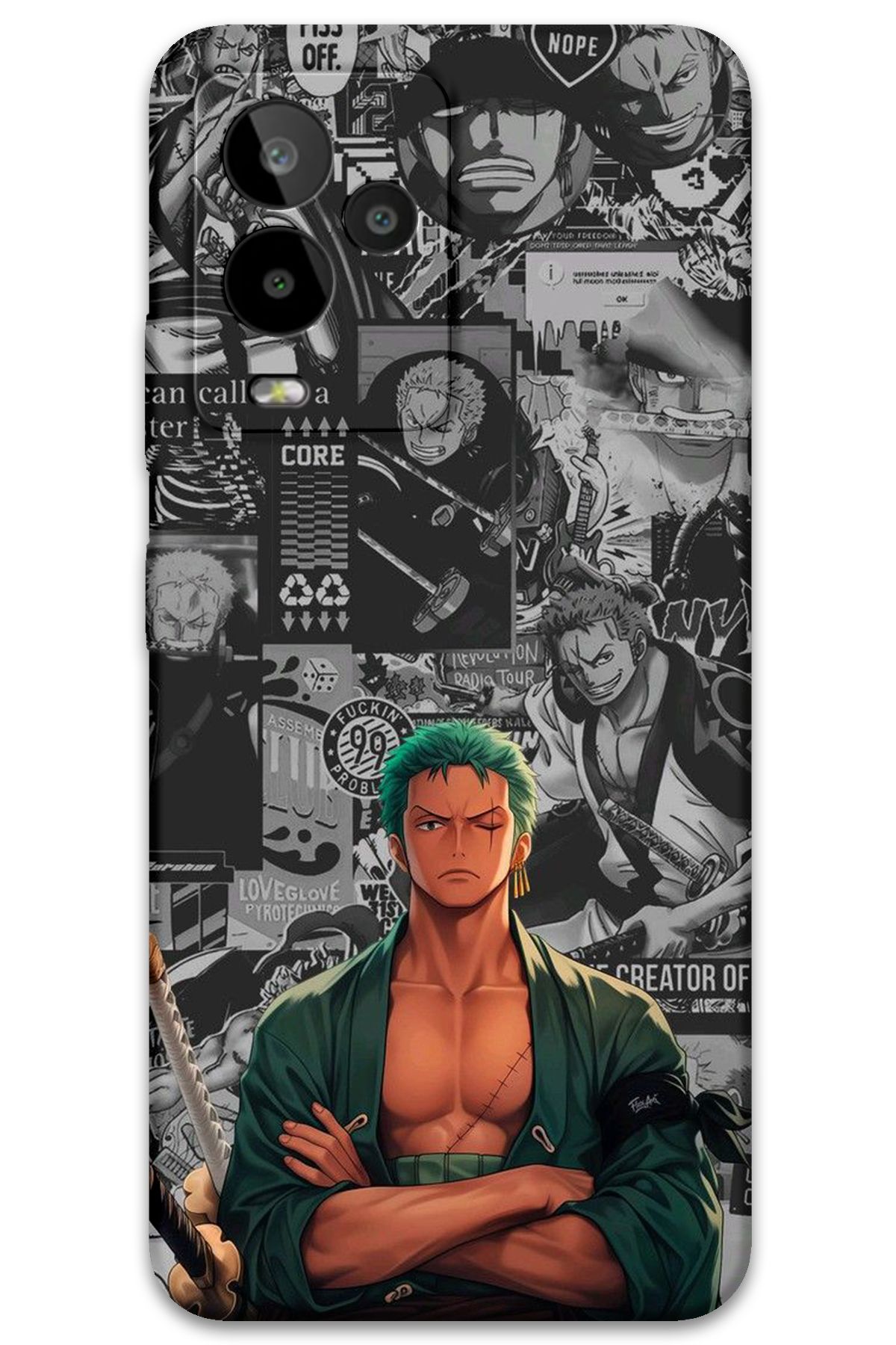 Gramaphone GM 24 Pro Uyumlu Anime Desenli Telefon Kılıfı + Ekran Koruyucu - 5756