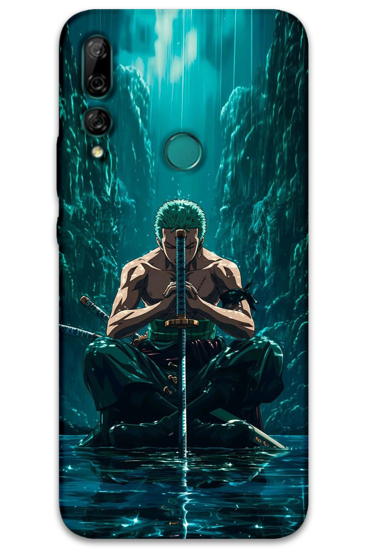 Gramaphone Huawei P Smart Z Uyumlu Anime Desenli Telefon Kılıfı + Ekran Koruyucu - 5757