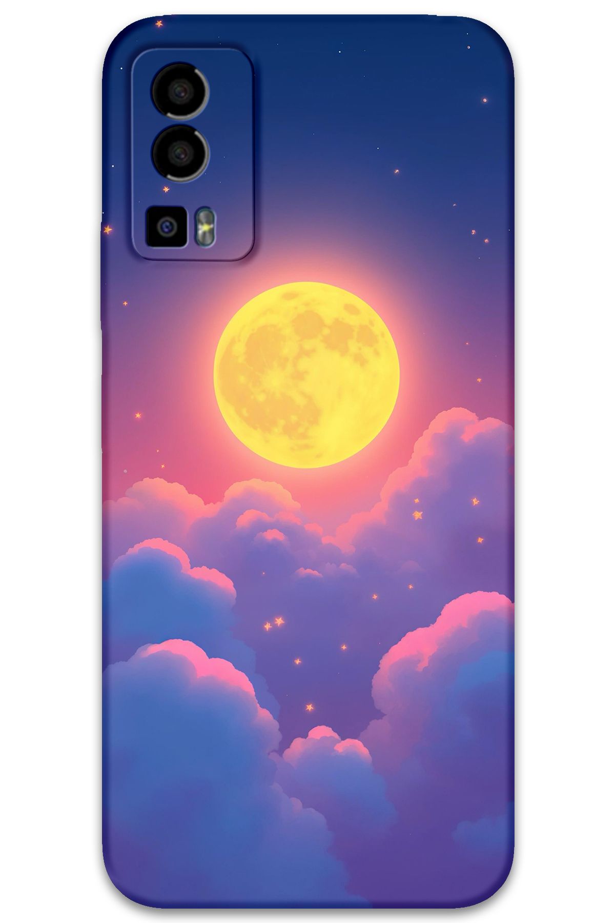 Gramaphone GM 23 Uyumlu Uzay Desenli Telefon Kılıfı + Ekran Koruyucu - 5869