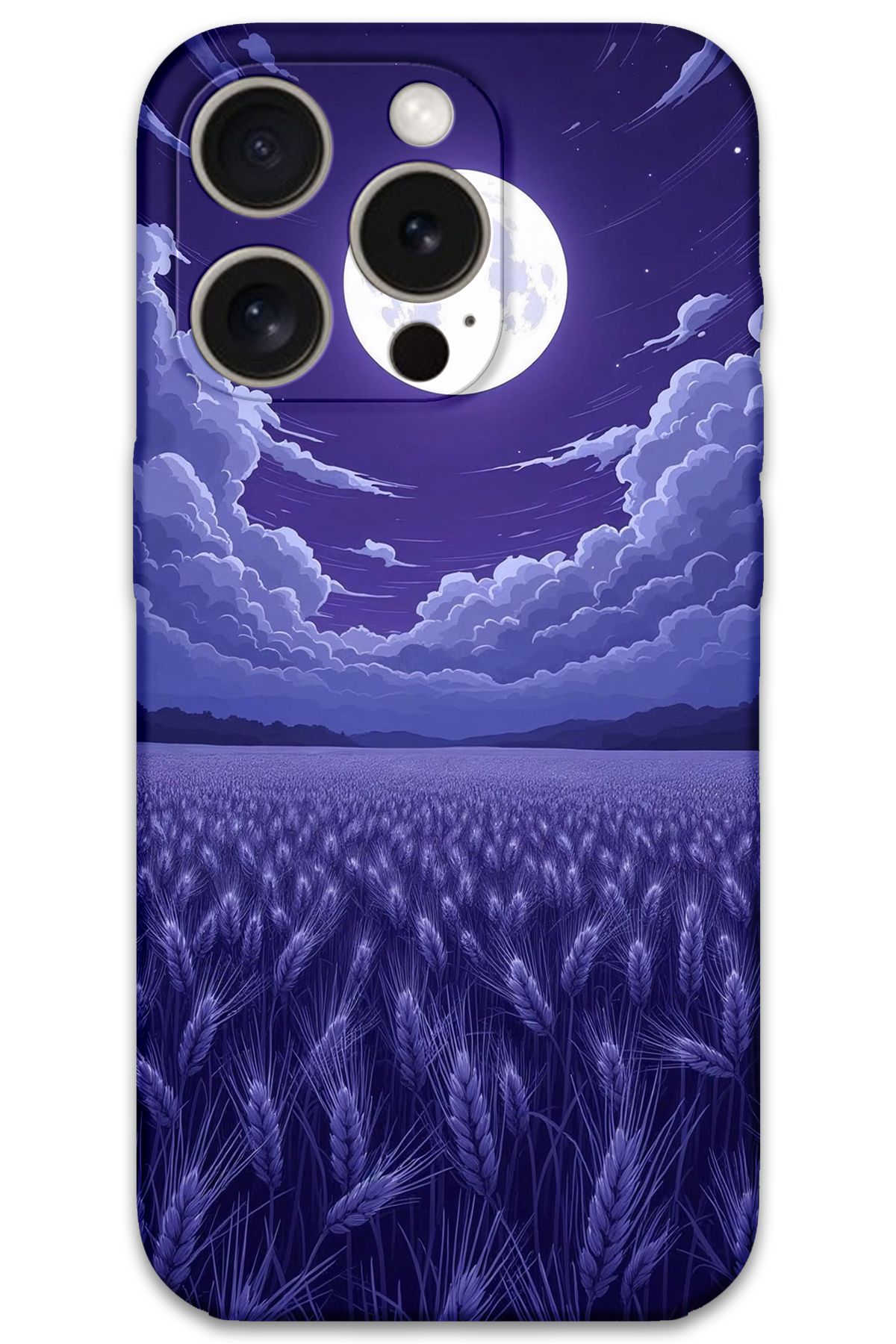Gramaphone iPhone 15 Pro Max Uyumlu Çiçek Desenli Telefon Kılıfı + Ekran Koruyucu - 5797