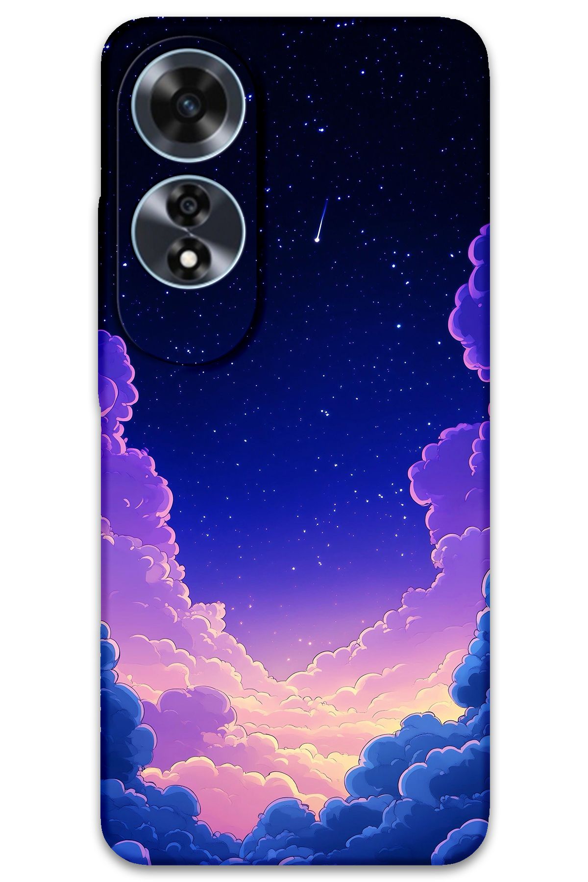 Gramaphone Oppo A60 Uyumlu Uzay Desenli Telefon Kılıfı + Ekran Koruyucu - 5867