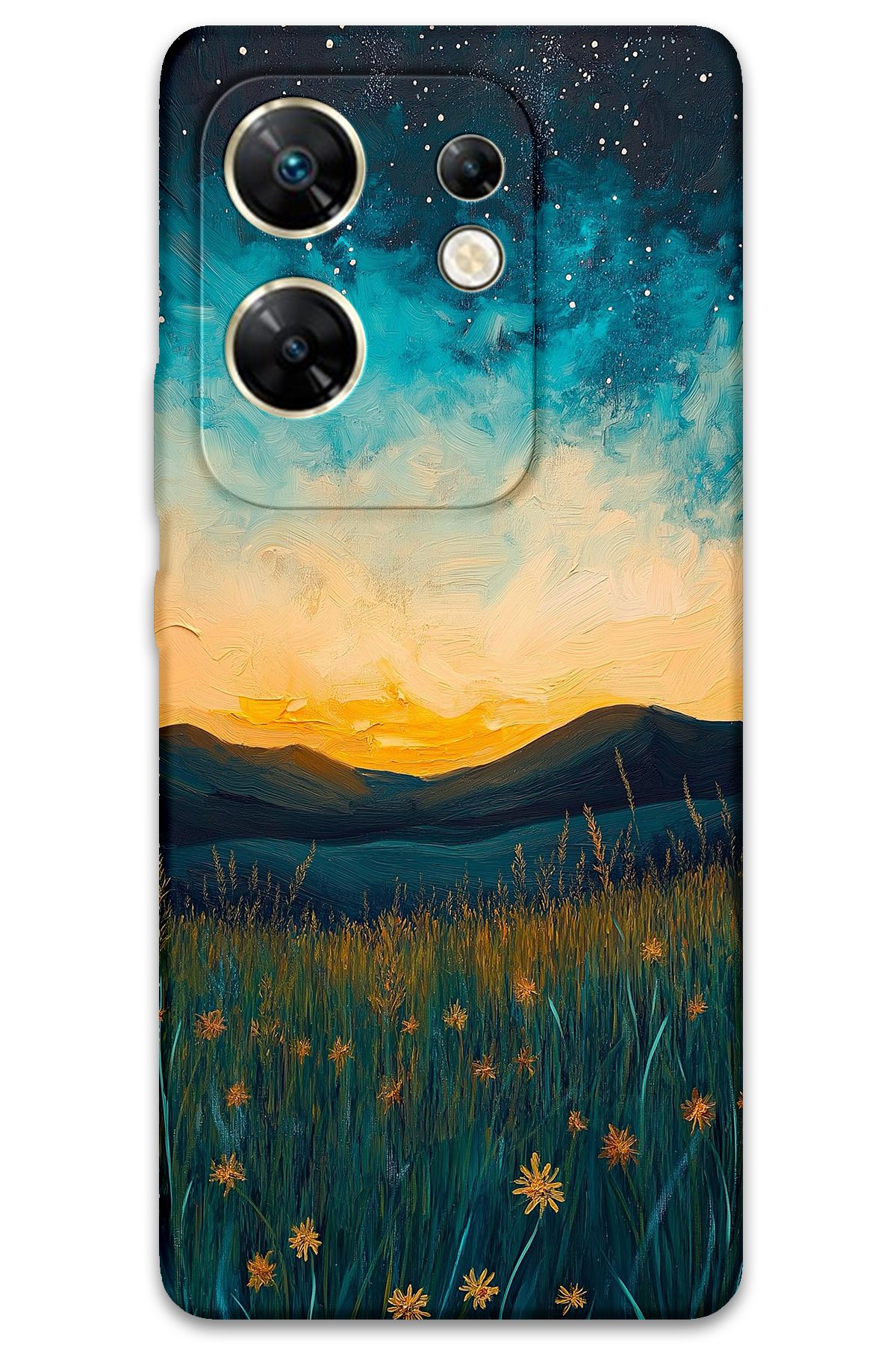Gramaphone İnfinix Zero 30 4G Uyumlu Uzay Desenli Telefon Kılıfı - 5871