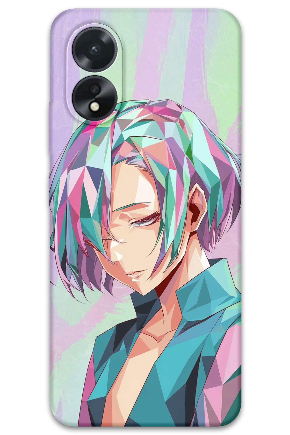 Gramaphone Oppo A38 Uyumlu Anime Desenli Telefon Kılıfı + Ekran Koruyucu - 5743
