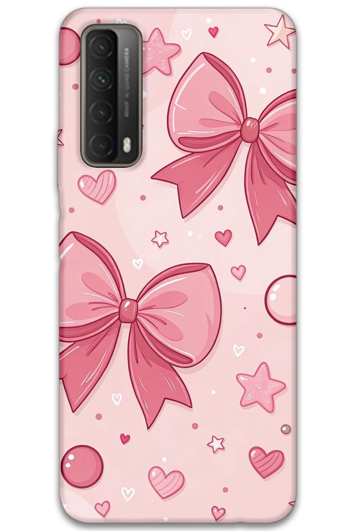 Gramaphone Huawei P Smart 2021 Uyumlu Kurdele Desenli Telefon Kılıfı + Ekran Koruyucu - 5803