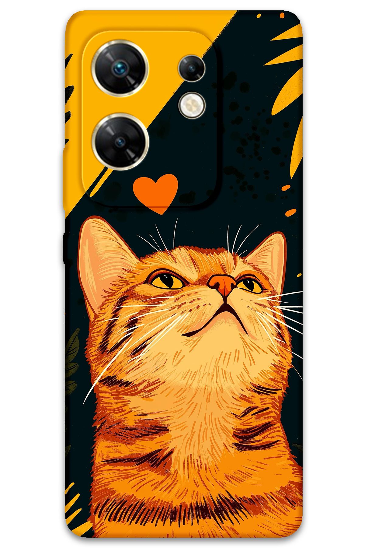 Gramaphone İnfinix Zero 30 4G Uyumlu Kedi Desenli Telefon Kılıfı - 5783