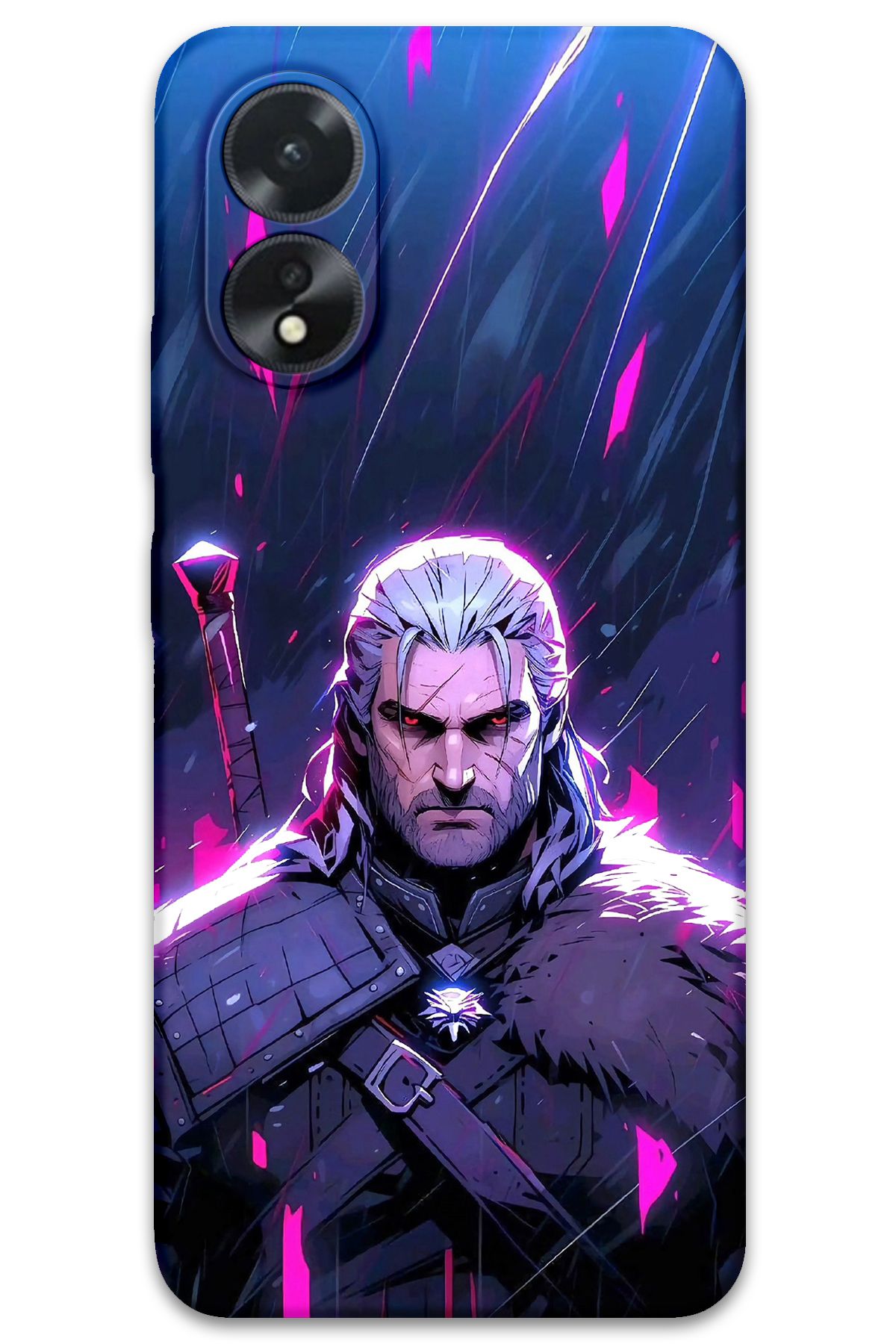 Gramaphone Oppo A38 Uyumlu Geralt Desenli Telefon Kılıfı + Ekran Koruyucu - 5826