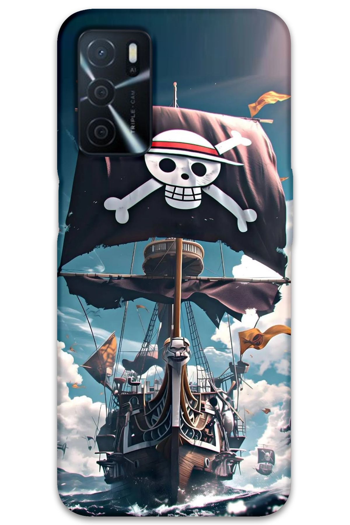 Gramaphone Oppo A16 Uyumlu Anime Desenli Telefon Kılıfı + Ekran Koruyucu - 5752