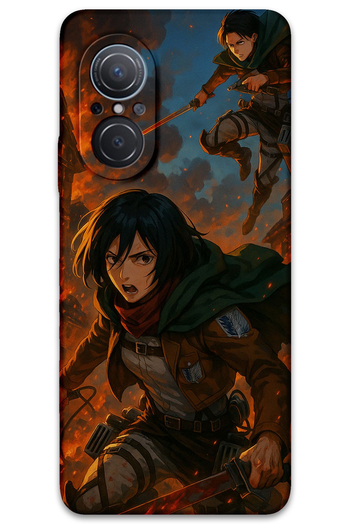 Gramaphone Huawei Nova 9 SE Uyumlu Anime Desenli Telefon Kılıfı + Ekran Koruyucu - 5744