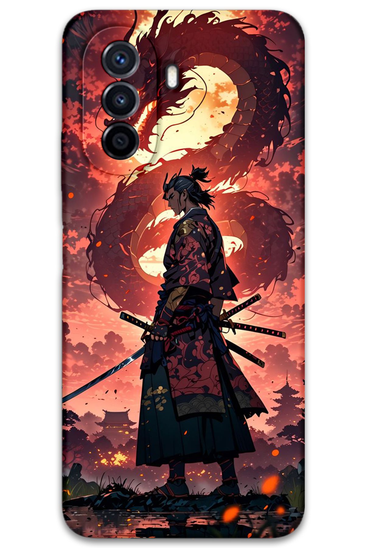 Gramaphone Huawei Nova Y70 Uyumlu Anime Desenli Telefon Kılıfı + Ekran Koruyucu - 5751