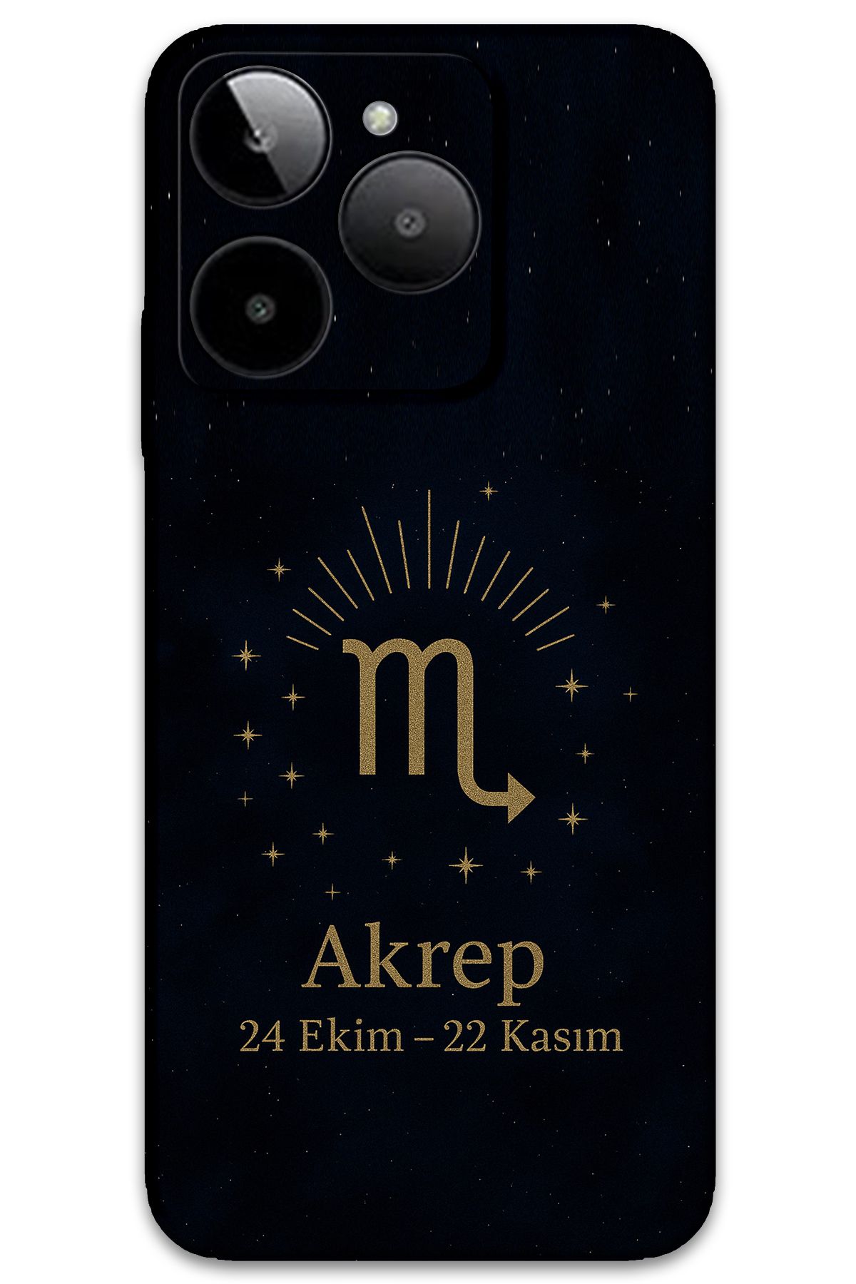 Gramaphone GM Era 30 Uyumlu Akrep Burcu Desenli Telefon Kılıfı + Ekran Koruyucu - 5775