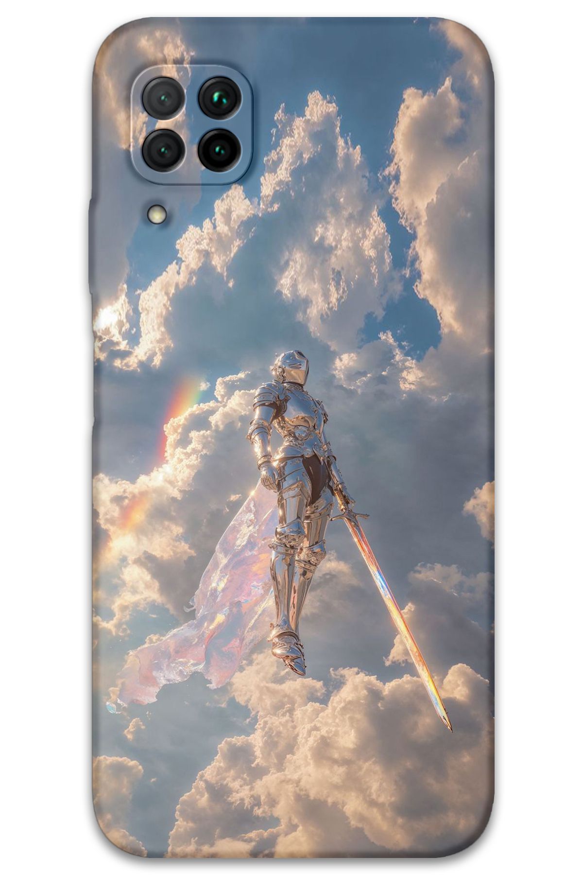 Gramaphone Huawei P40 Lite Uyumlu Retro Desenli Telefon Kılıfı + Ekran Koruyucu - 5841